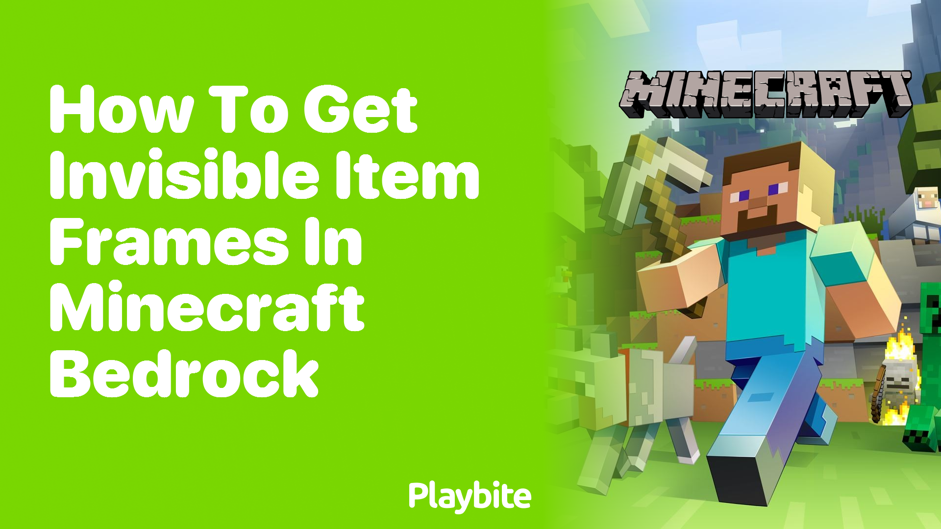 How to Get Invisible Item Frames in Minecraft Bedrock