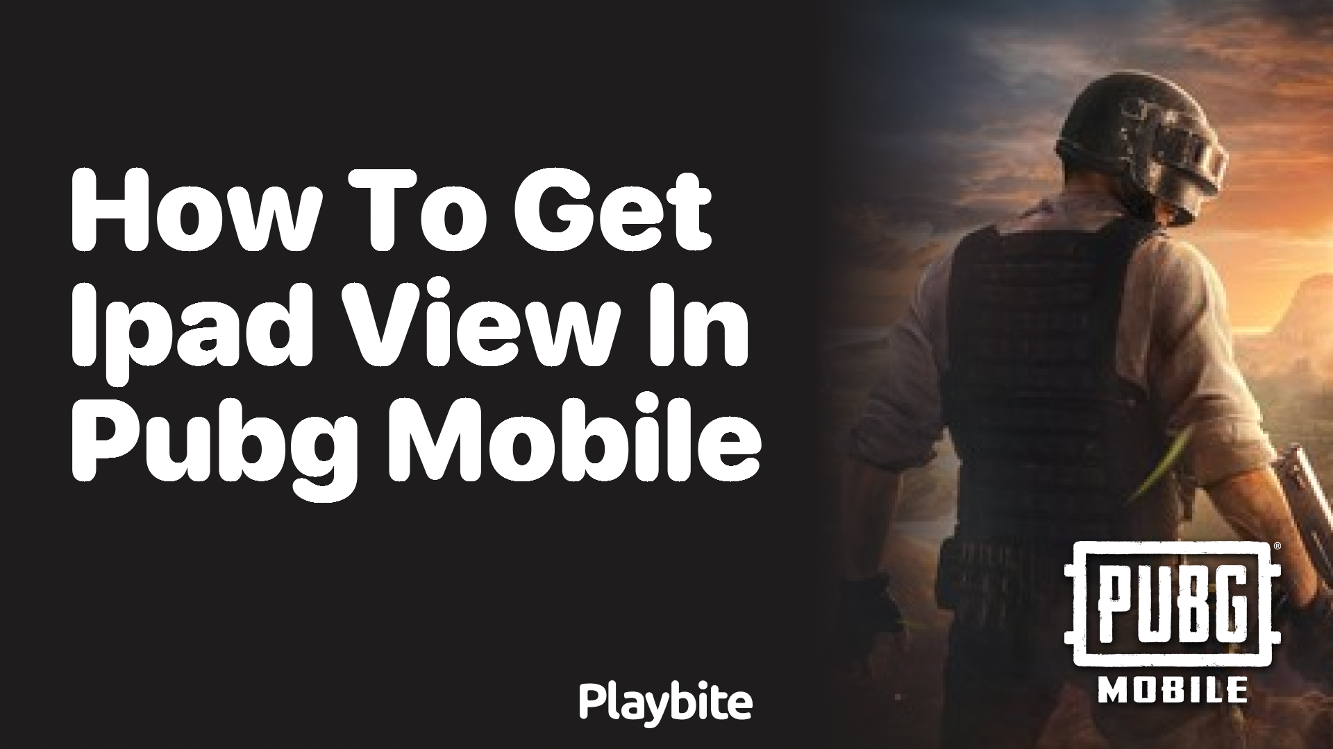 How to Get iPad View in PUBG Mobile - Playbite