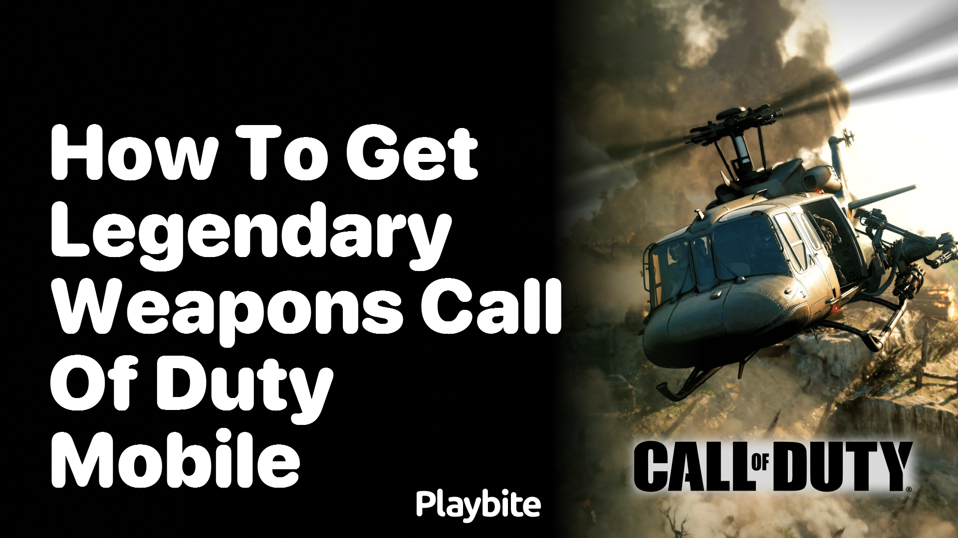 How to Get Legendary Weapons in Call of Duty Mobile