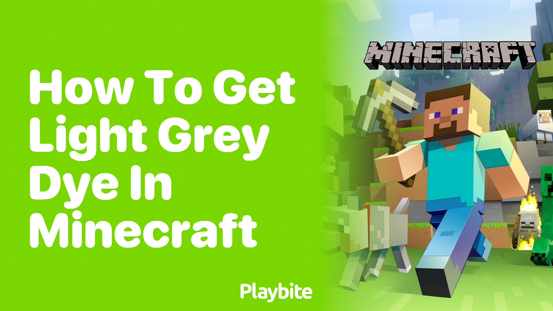 How to get light grey dye in Minecraft