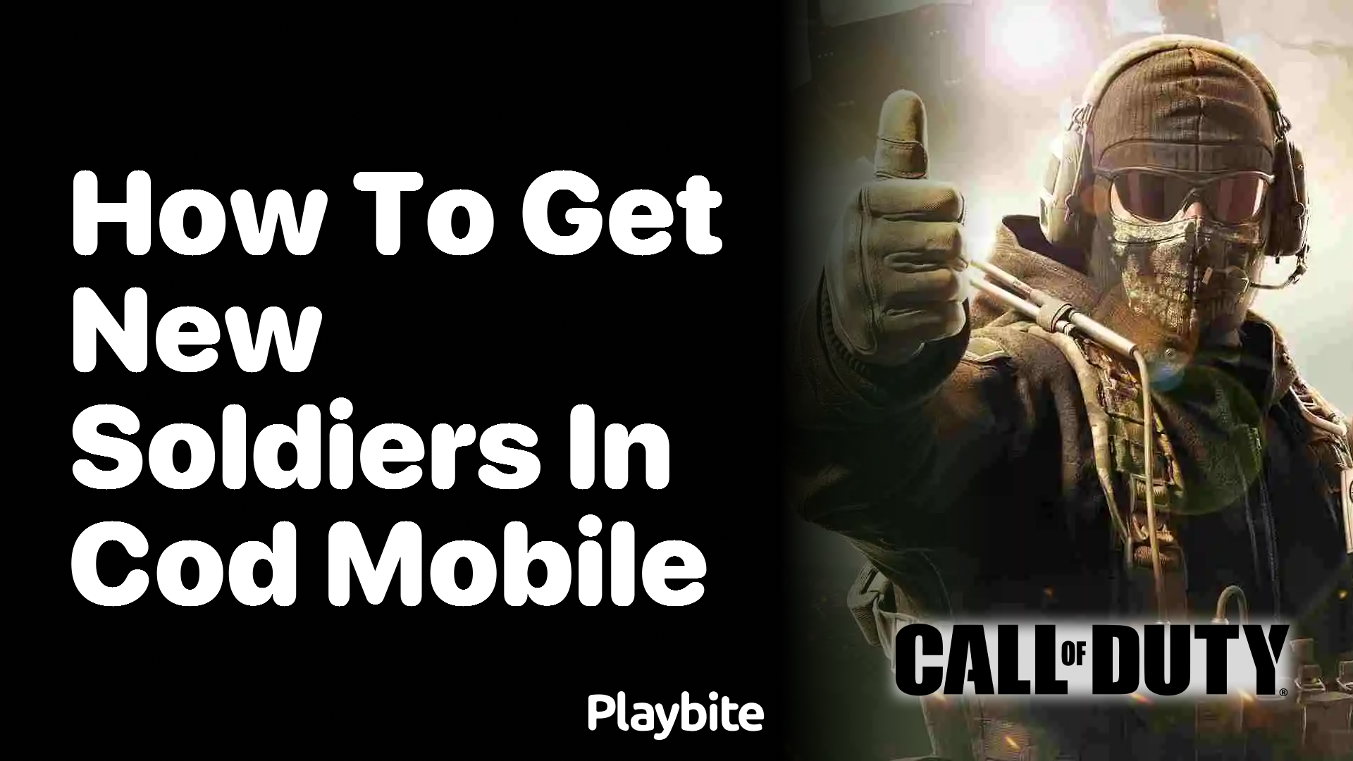 How to Get New Soldiers in COD Mobile