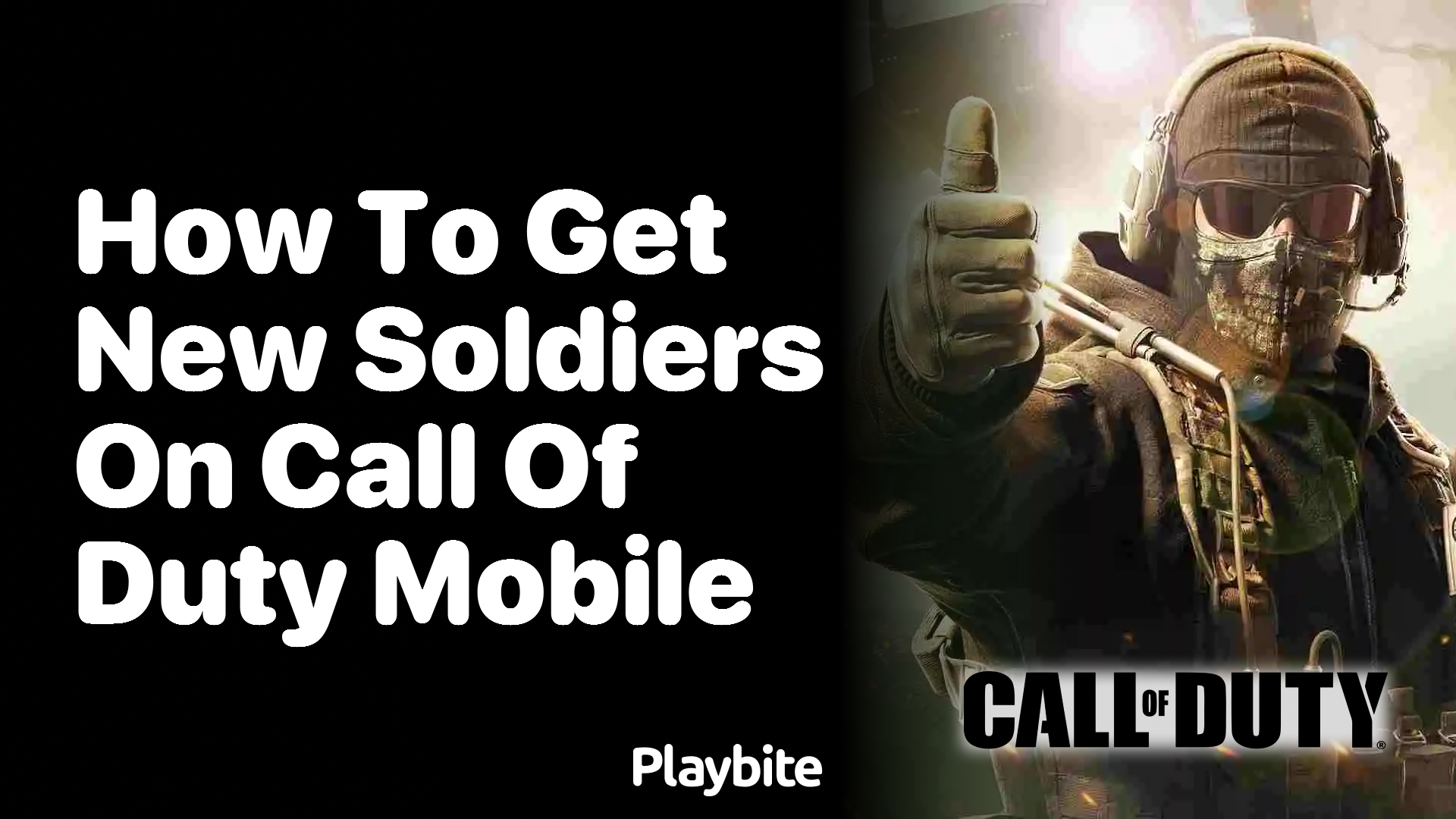 How to Get New Soldiers on Call of Duty Mobile