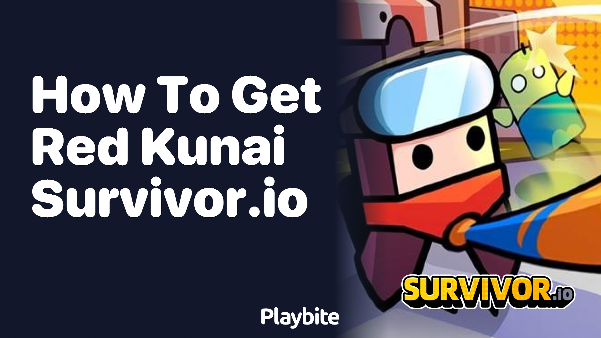 How to Get the Red Kunai in Survivor.io