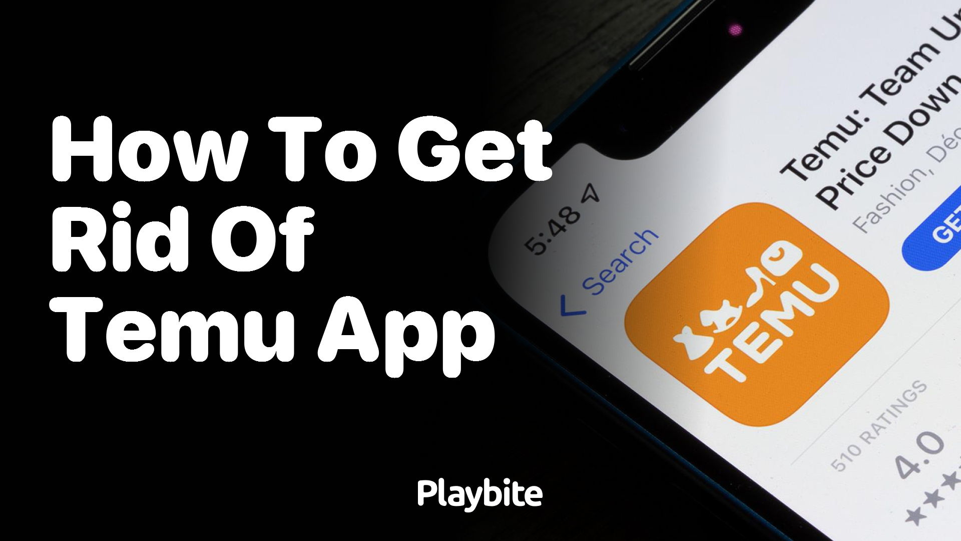 How to Get Rid of the Temu App