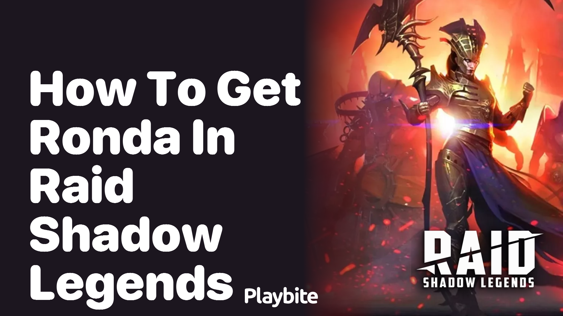 How to Get Ronda in Raid Shadow Legends