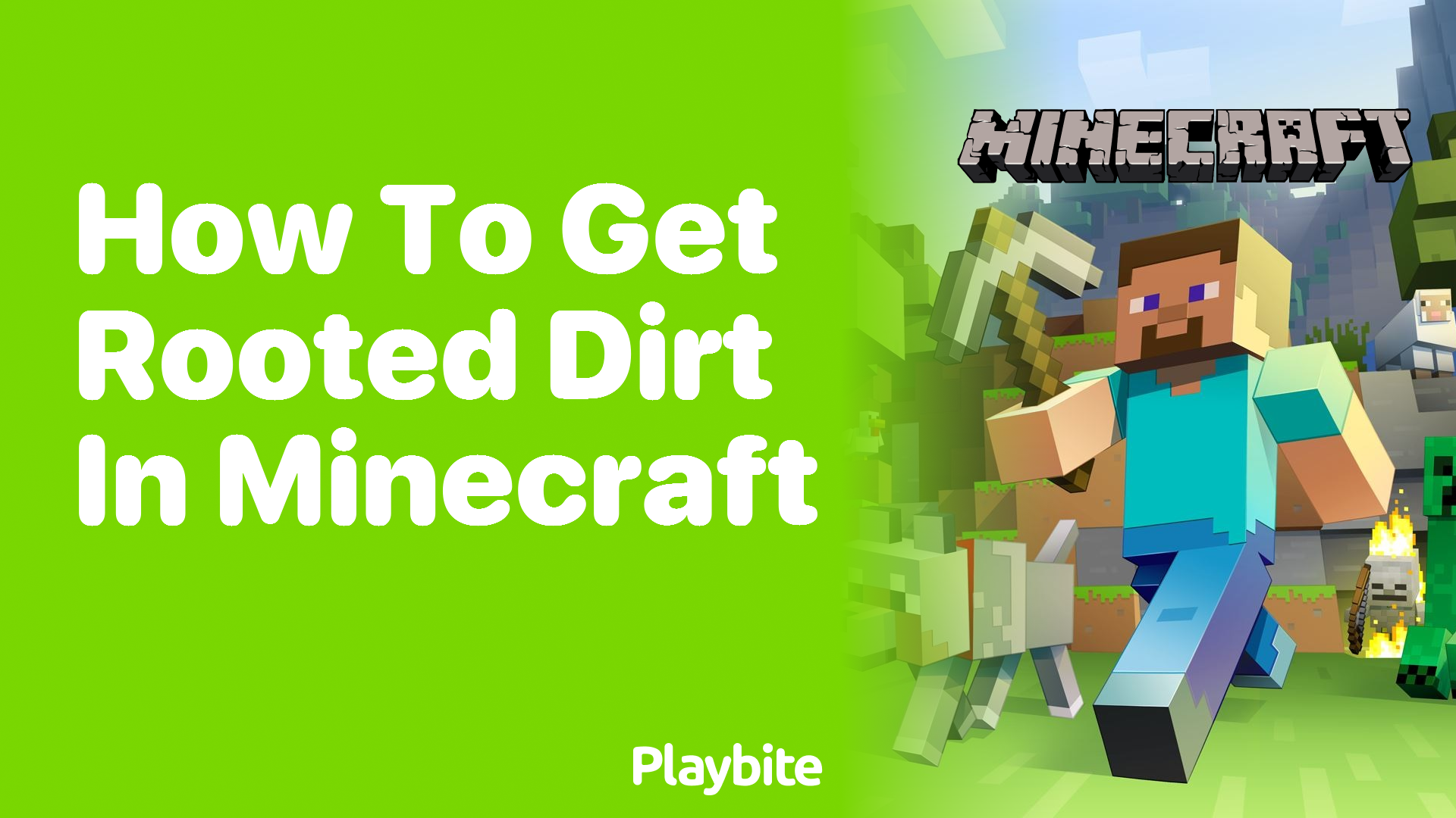 How to Get Rooted Dirt in Minecraft