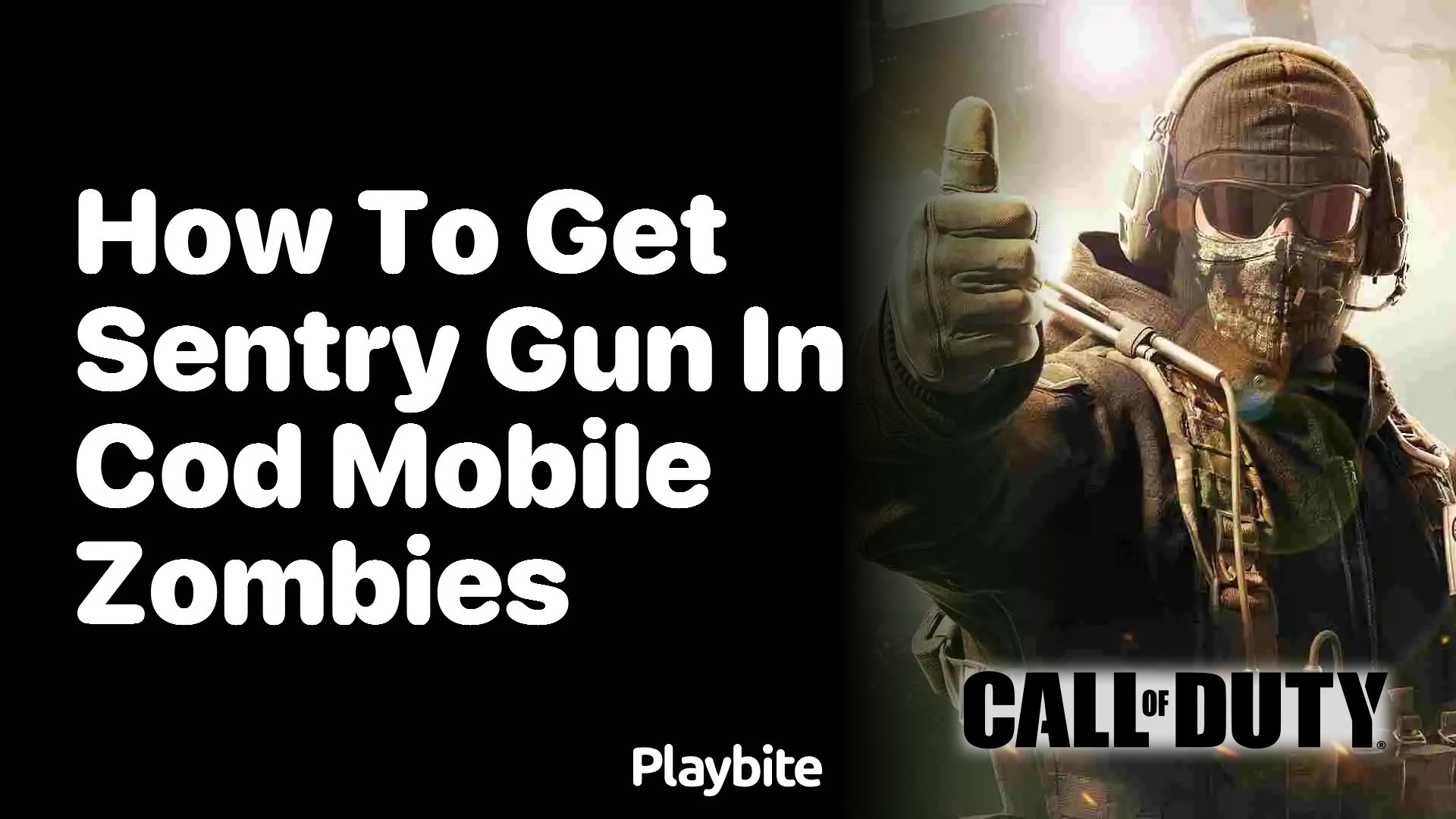 How To Get Sentry Gun In Call Of Duty Mobile Zombies Mode Playbite