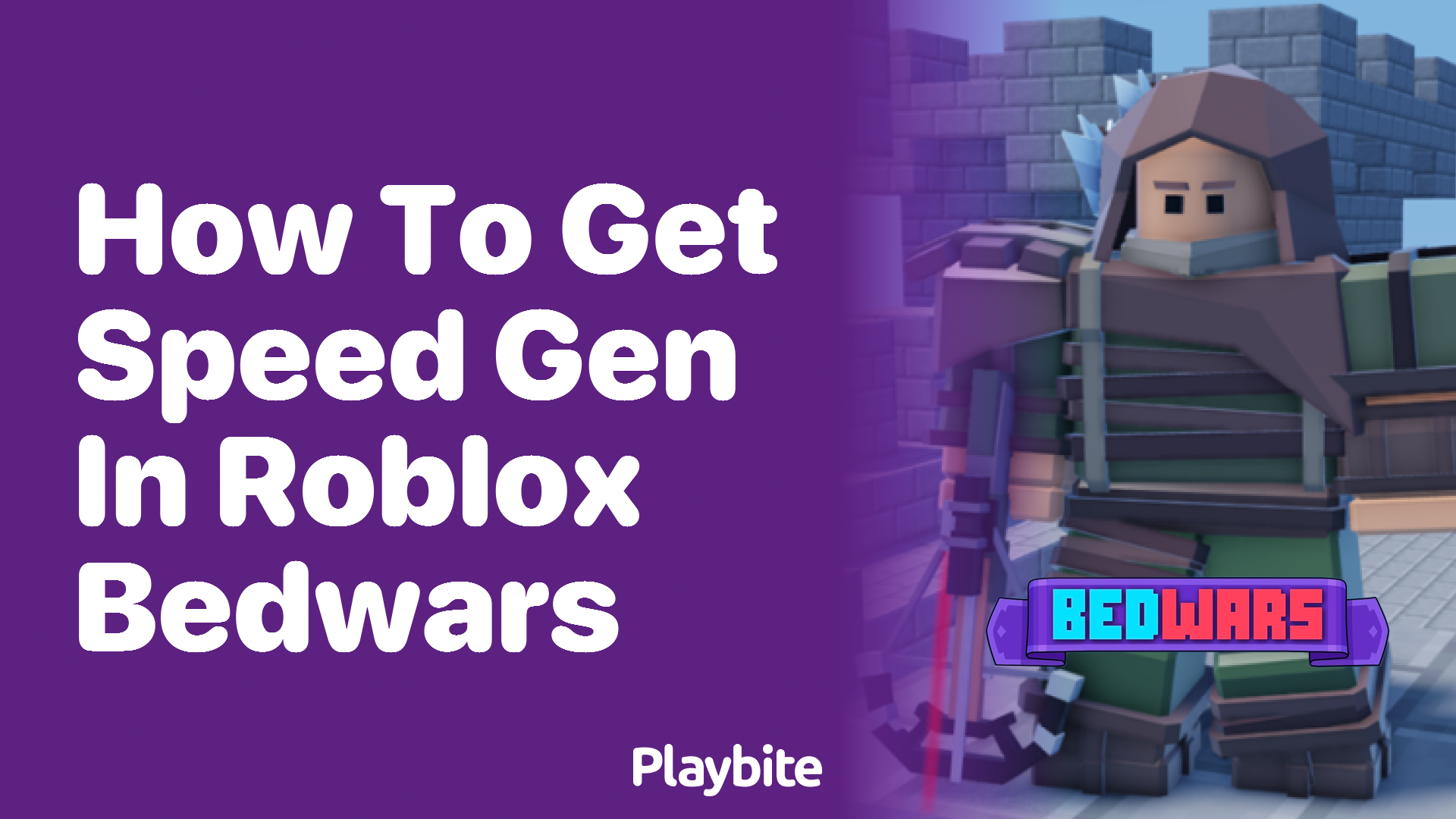 How to get Speed Gen in Roblox Bedwars