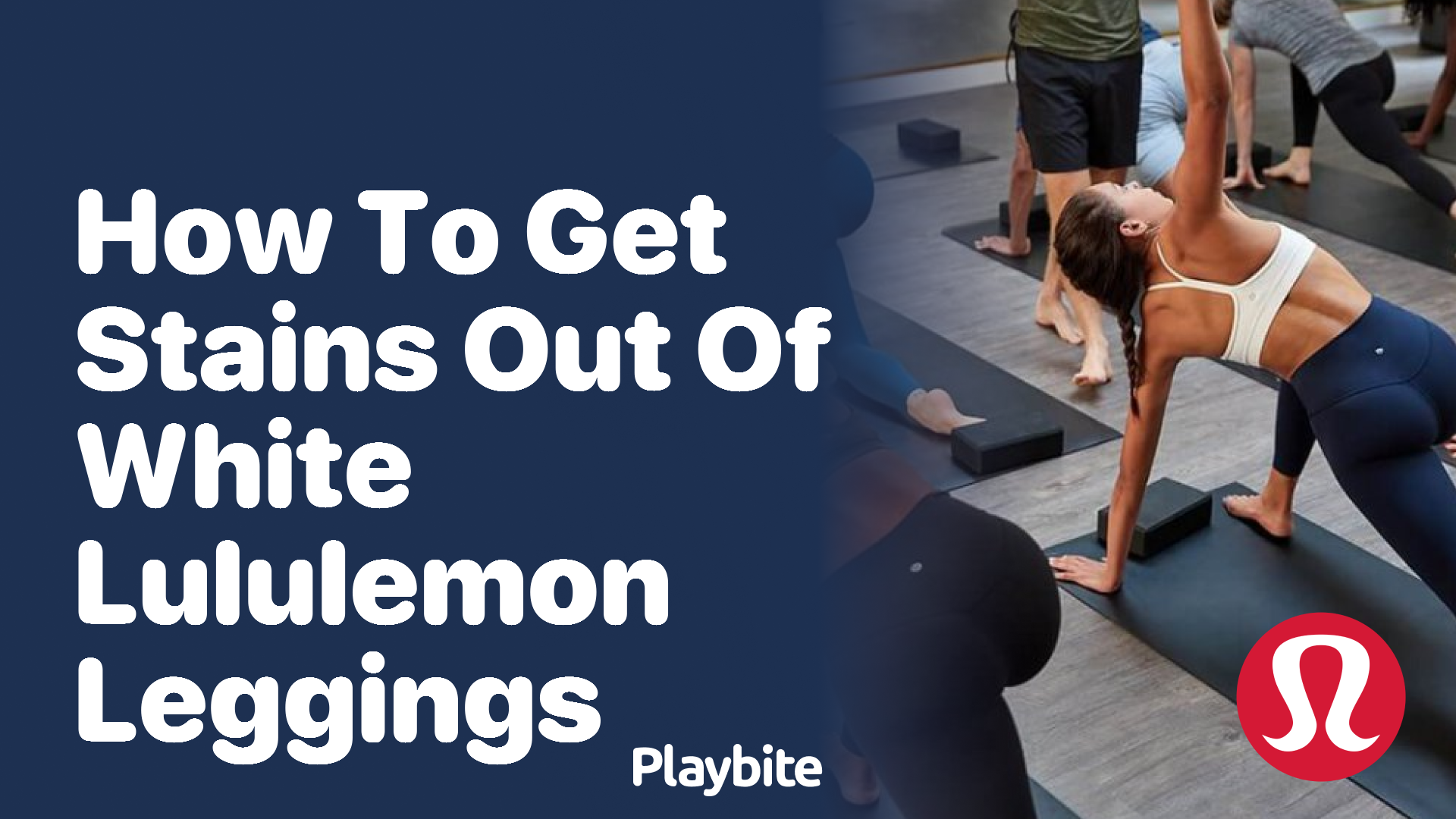 How to get stains out of white Lululemon leggings