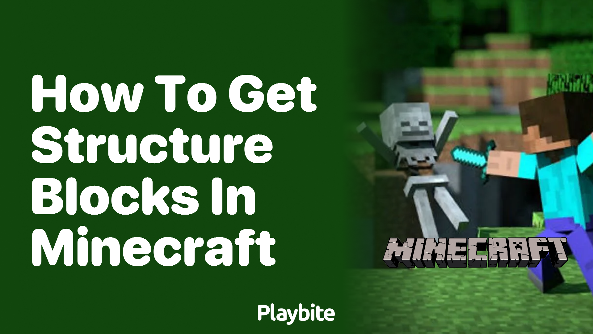 How to Get Structure Blocks in Minecraft