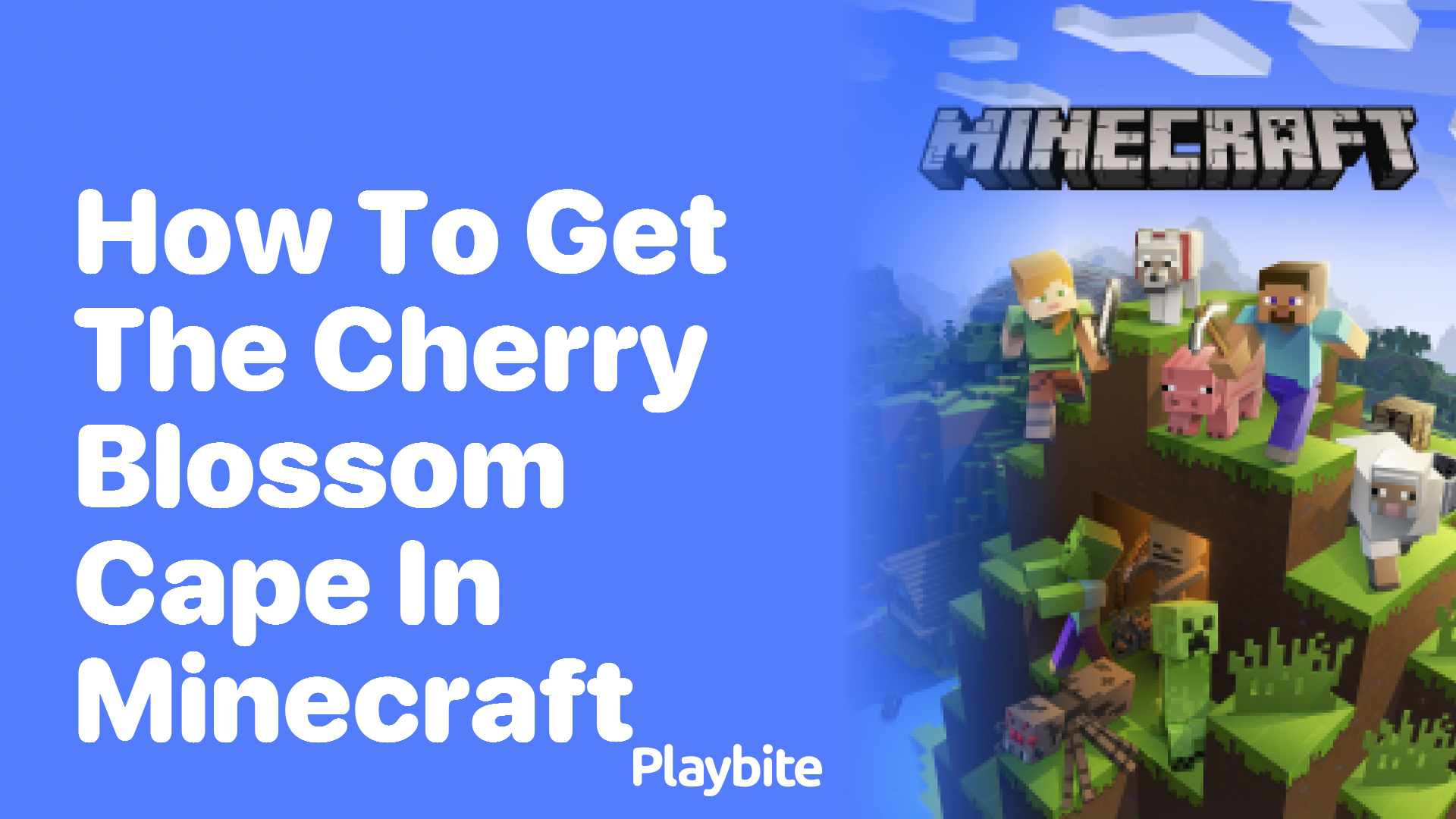 How to Get the Cherry Blossom Cape in Minecraft