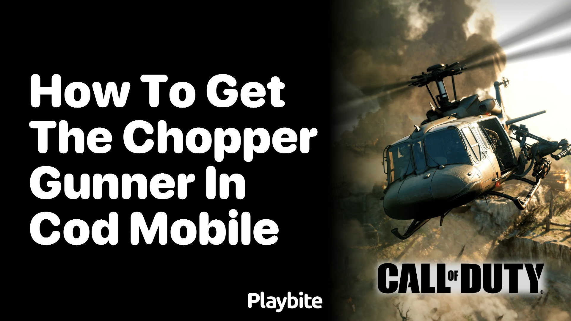 How to Get the Chopper Gunner in COD Mobile - Playbite