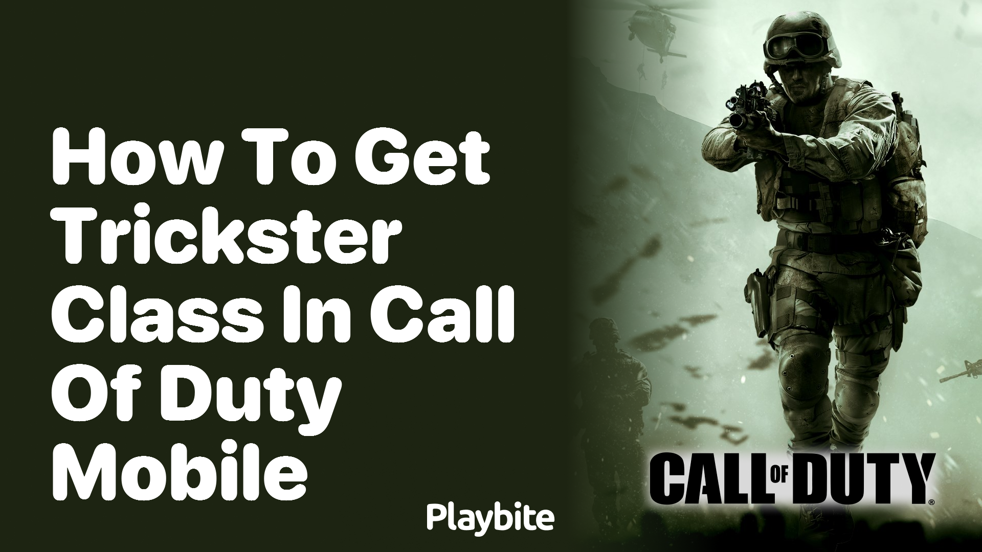 How to Get Trickster Class in Call of Duty Mobile