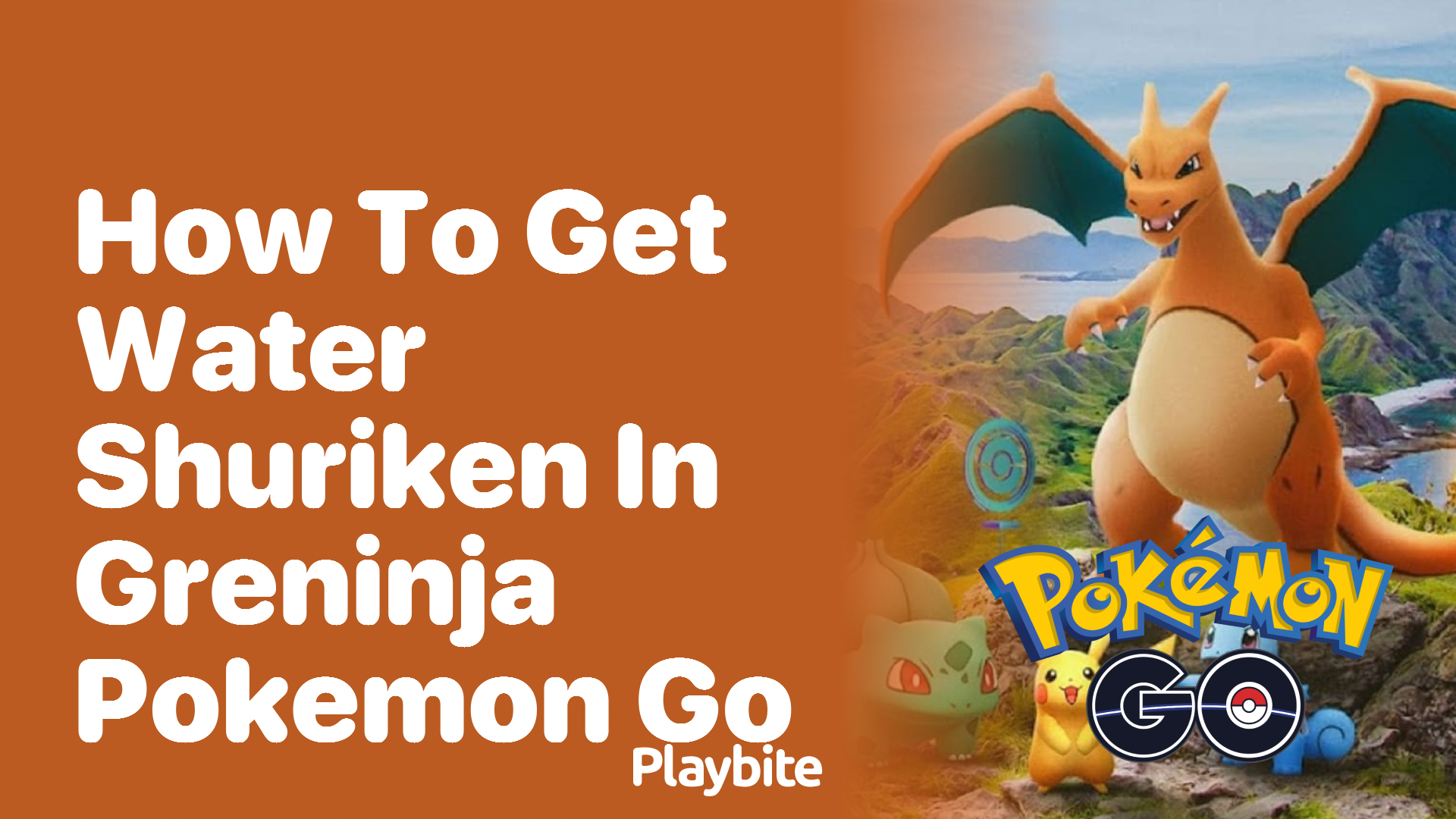 How to Get Water Shuriken in Greninja Pokemon GO