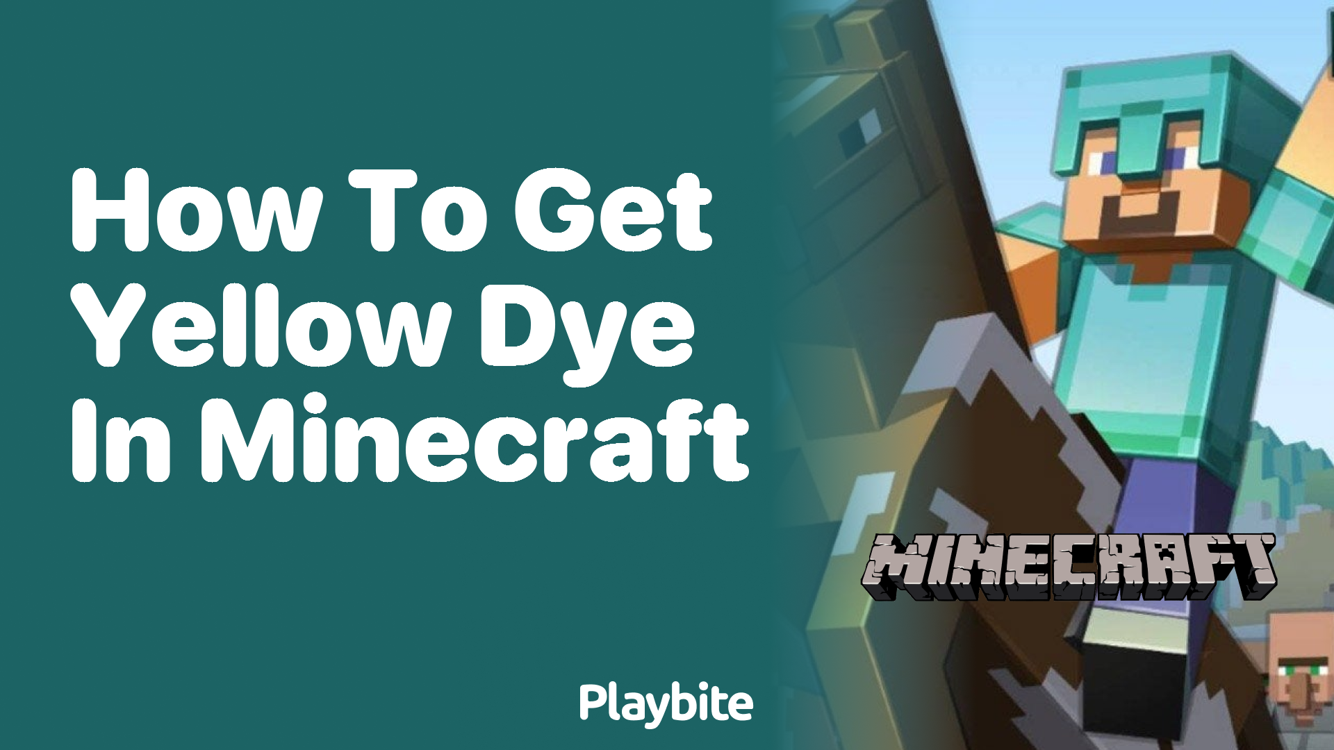 How to Get Yellow Dye in Minecraft?