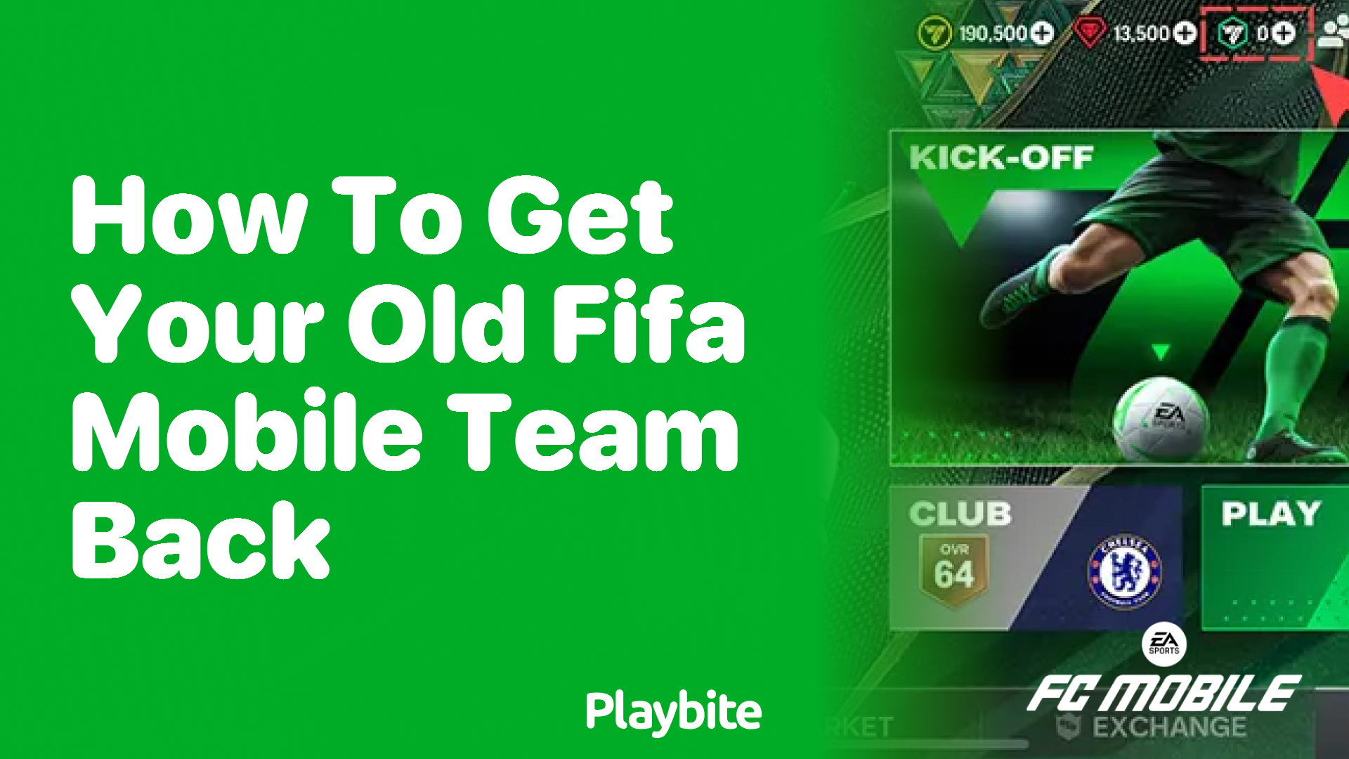 How to Get Your Old FIFA Mobile Team Back