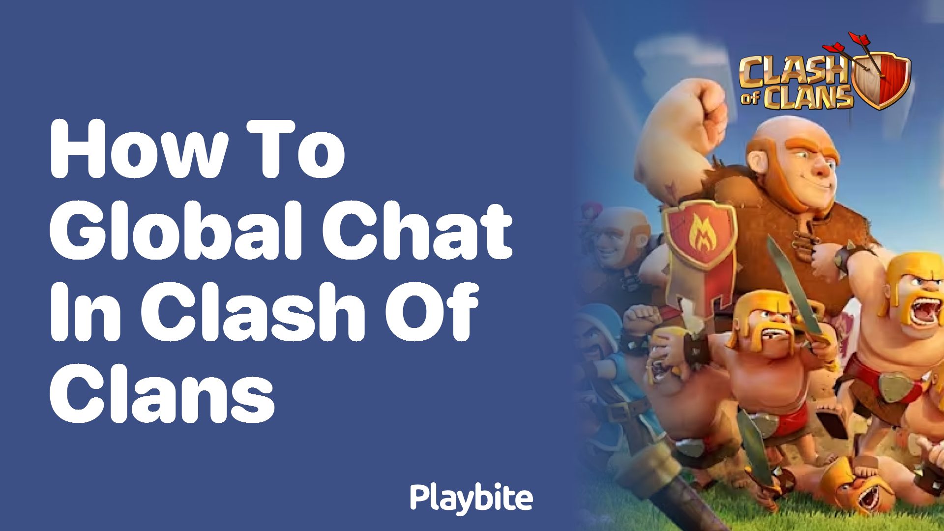 How to global chat in Clash of Clans