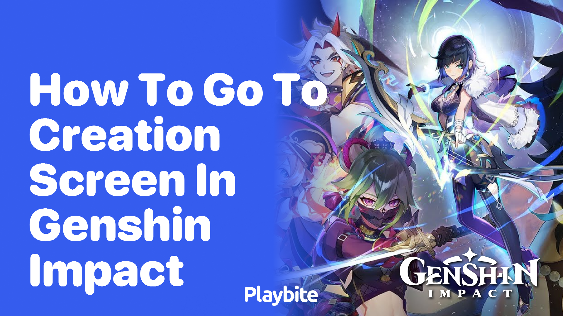 How to Go to the Creation Screen in Genshin Impact