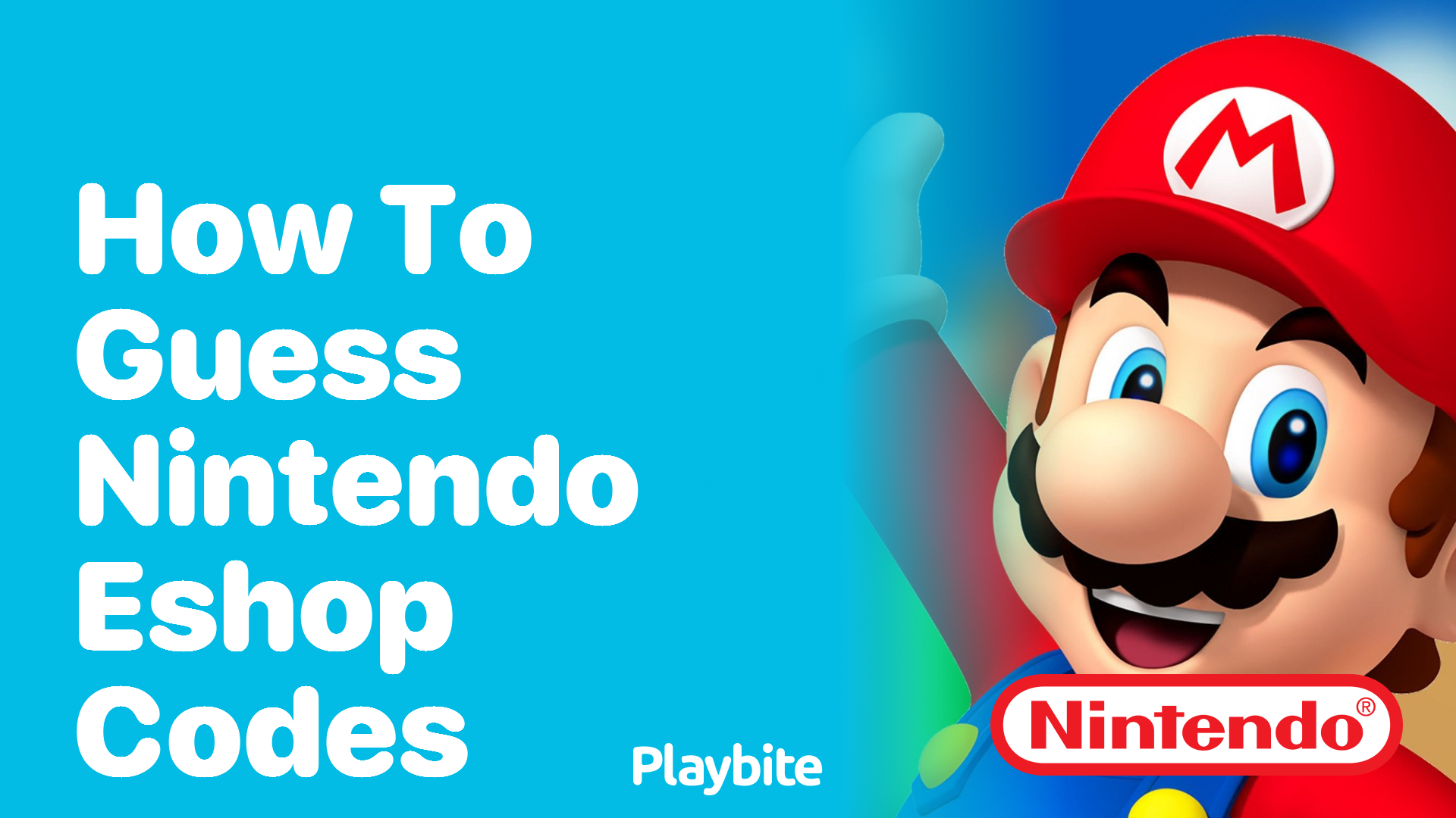 How to Guess Nintendo eShop Codes