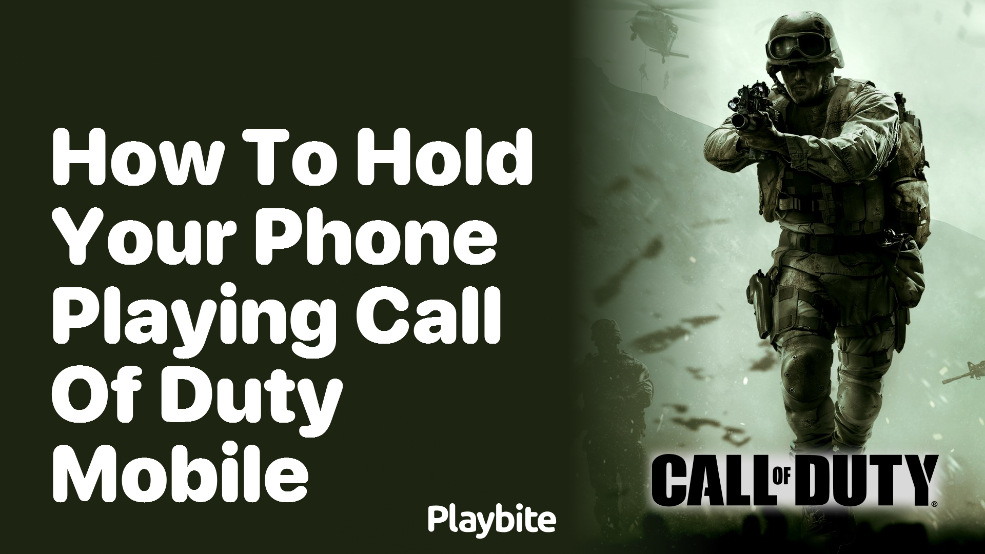 How to Hold Your Phone Playing Call of Duty Mobile