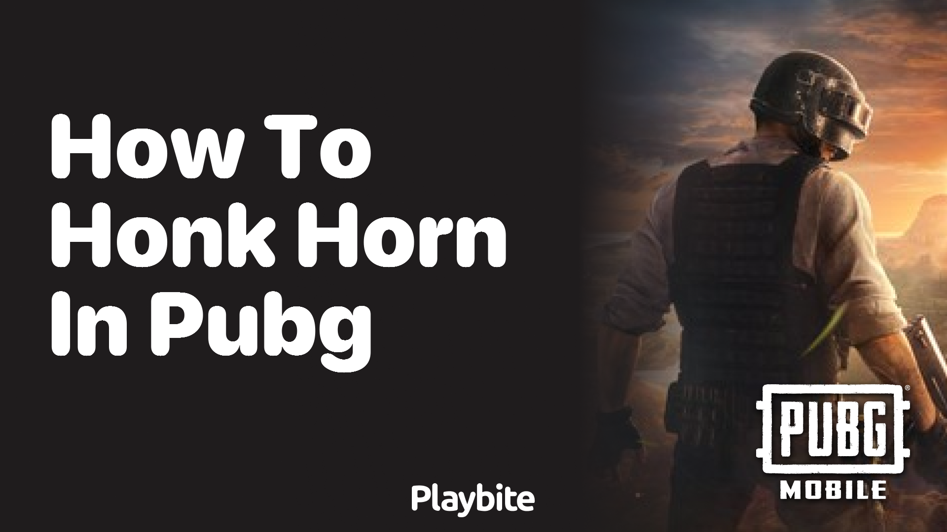 How to Honk the Horn in PUBG Mobile