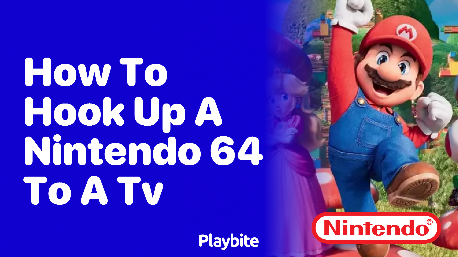 Connecting a nintendo 64 deals to a new tv