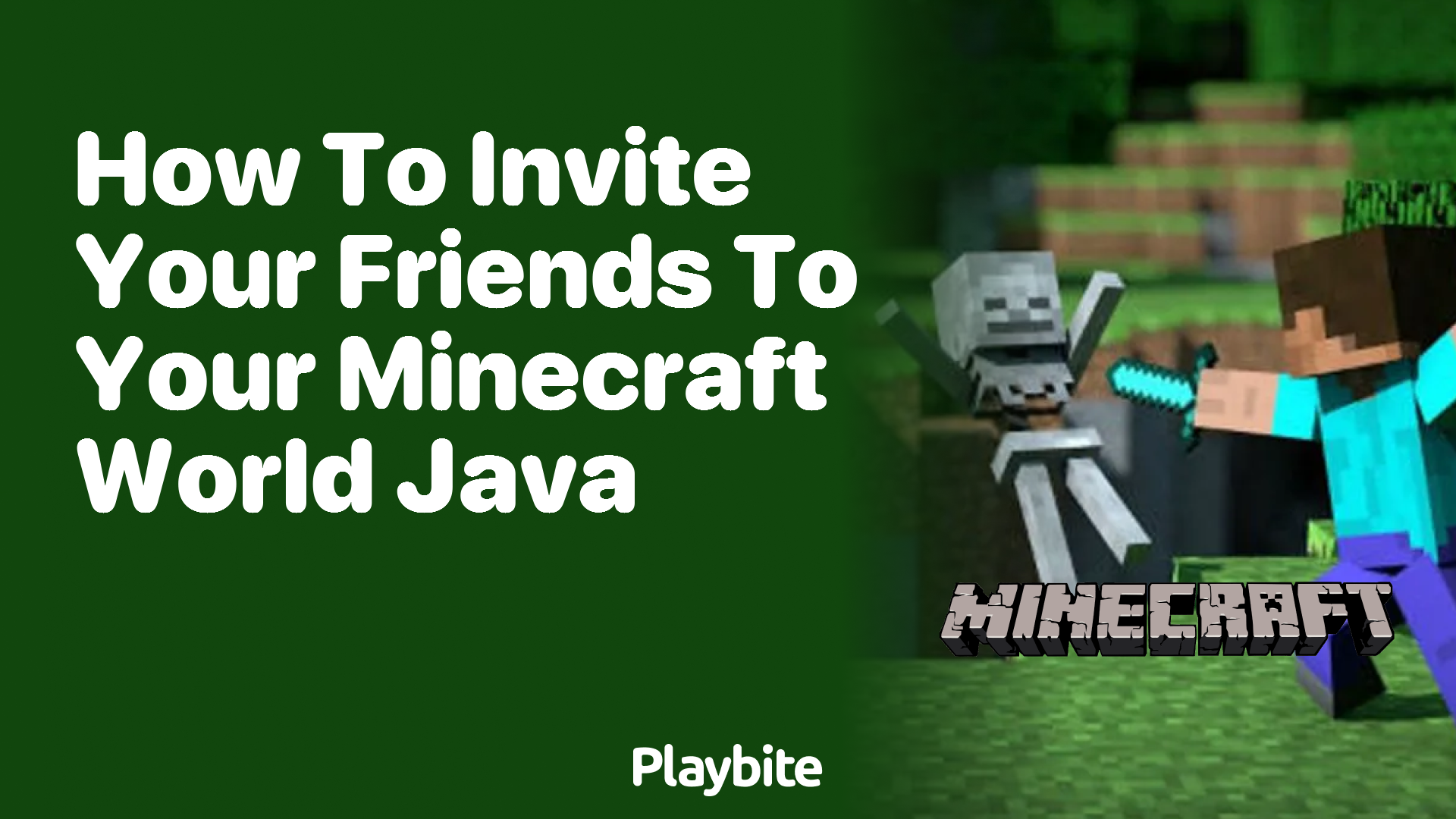 How To Invite Your Friends To Your Minecraft World On Java Playbite 5166