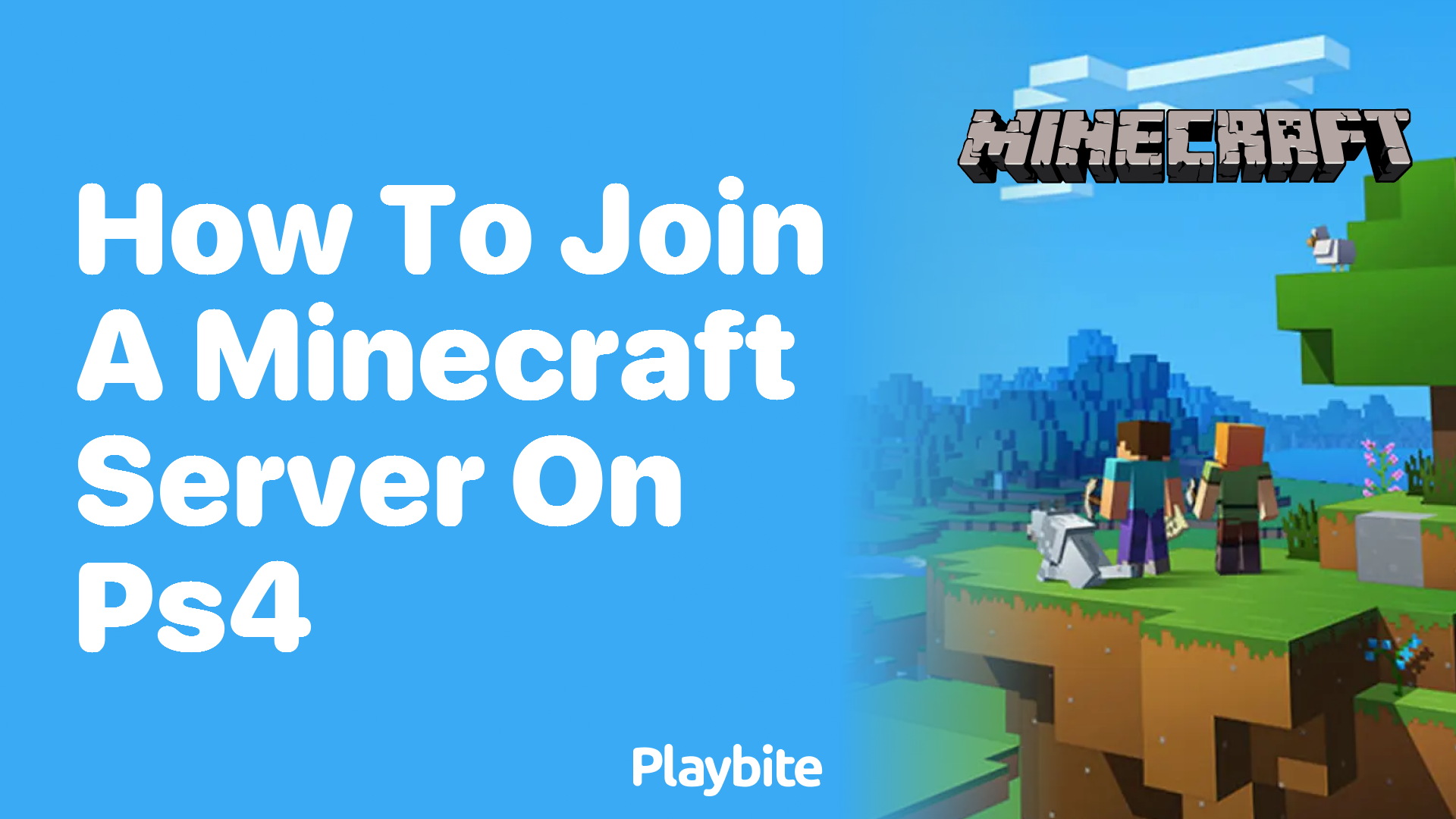 How to Join a Minecraft Server on PS4