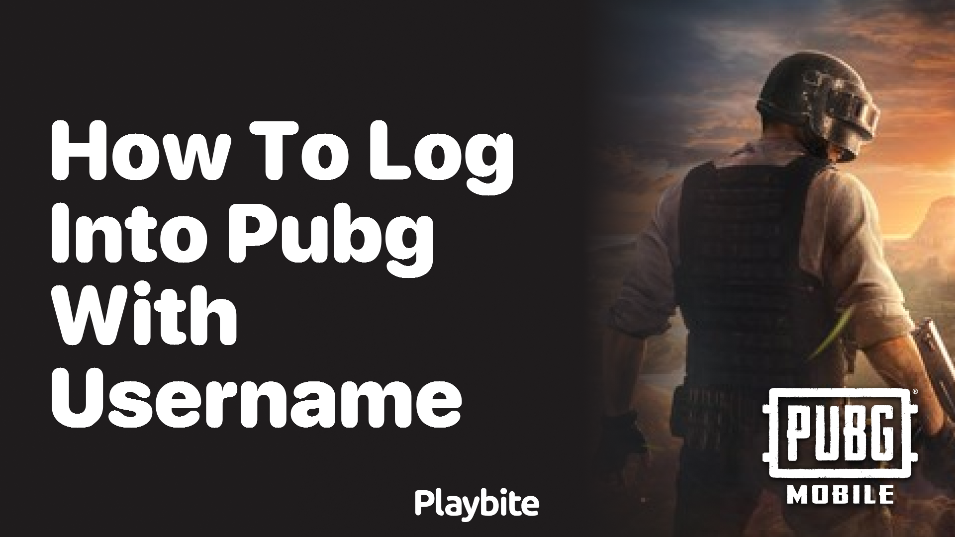 How to Log Into PUBG Mobile with a Username