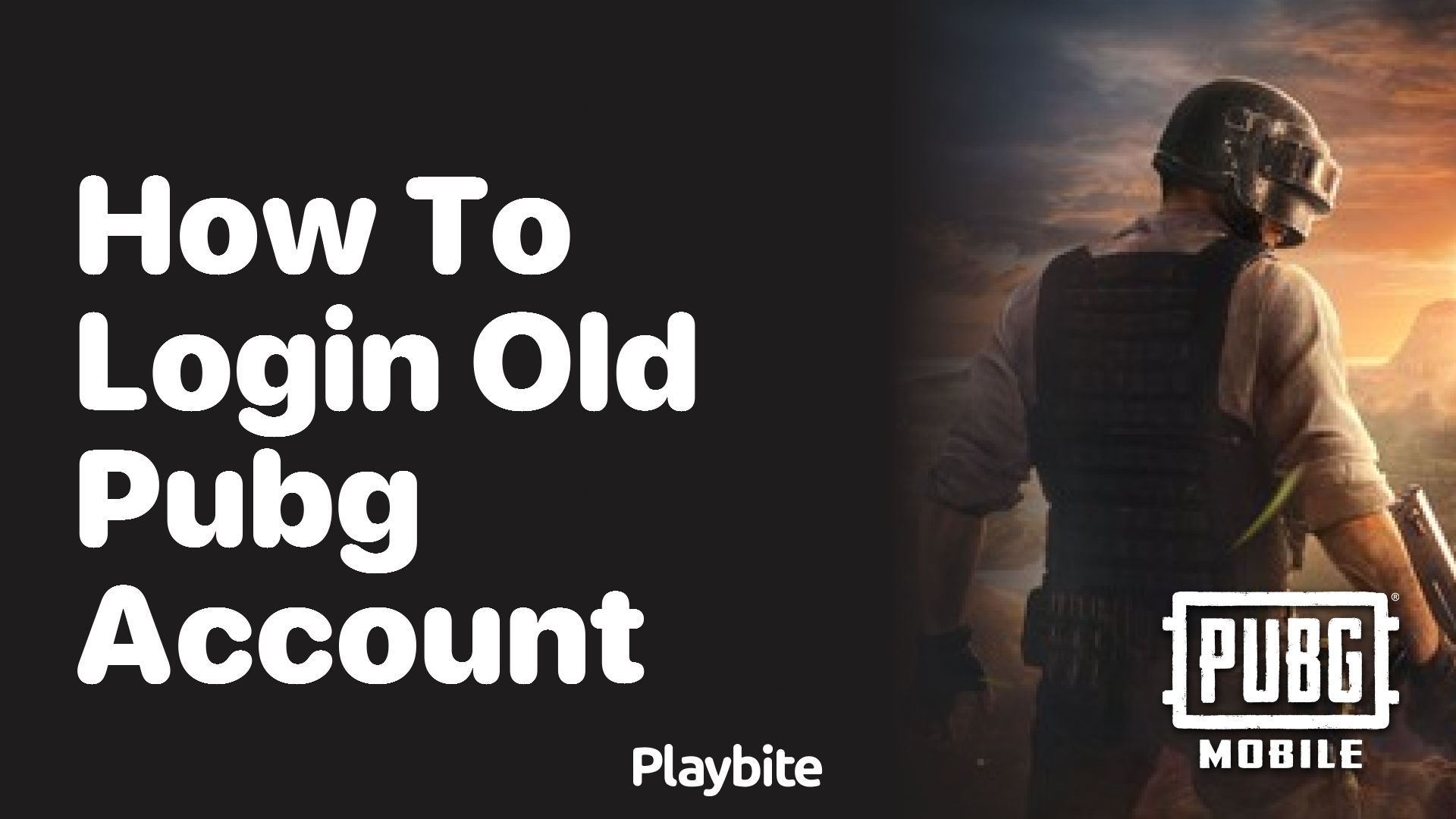 How to Log In to Your Old PUBG Mobile Account