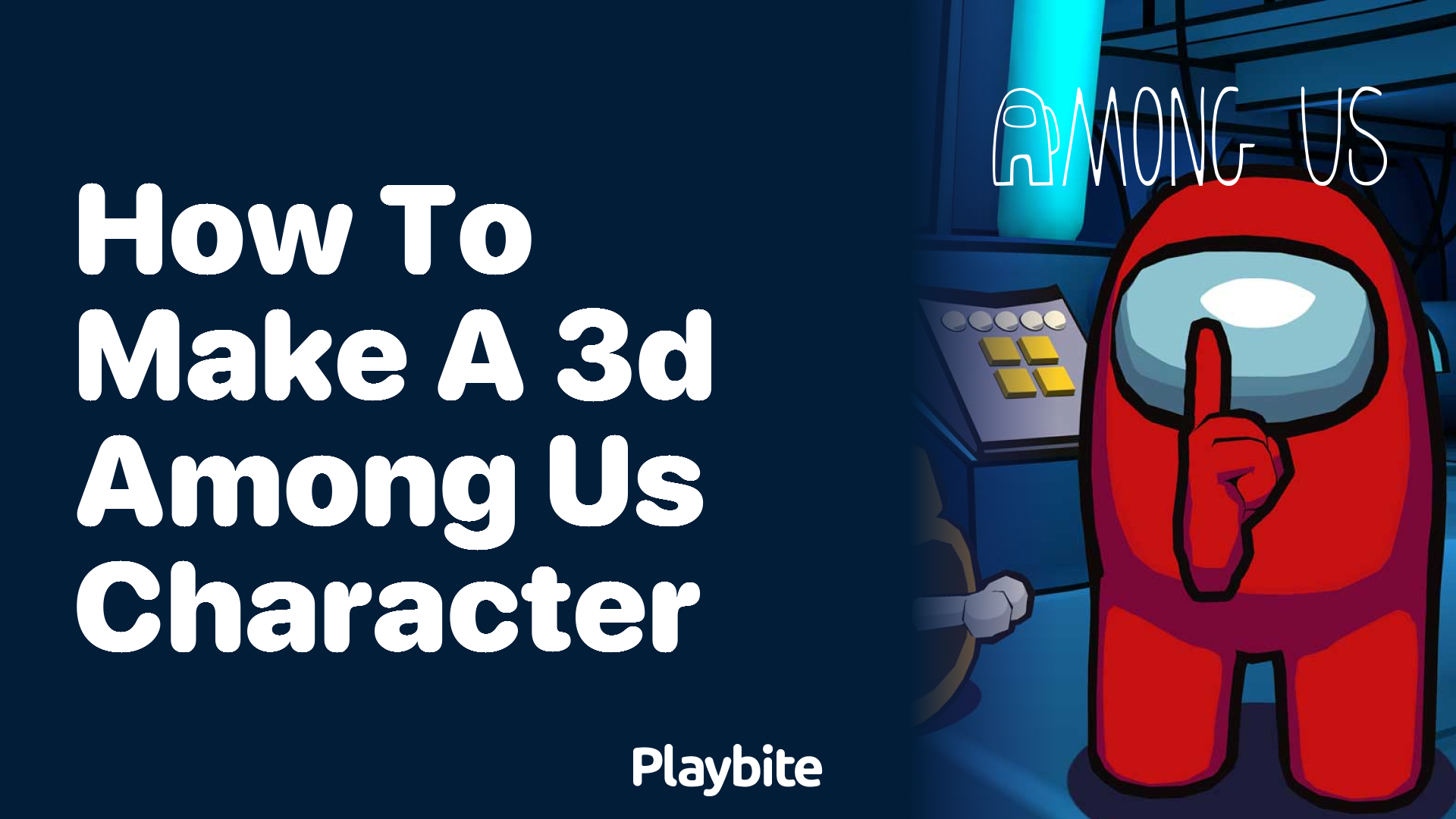 How to Make a 3D Among Us Character