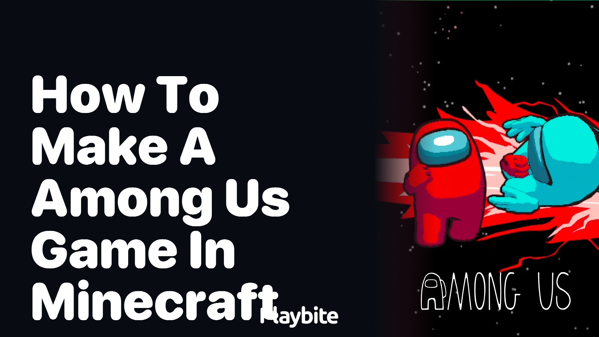 How to Make an Among Us Game in Minecraft - Playbite