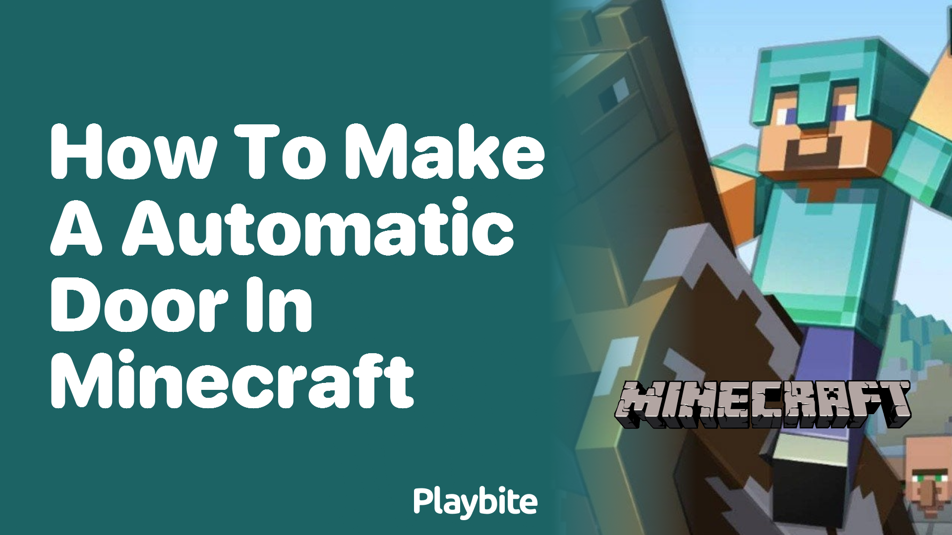 How to Make an Automatic Door in Minecraft