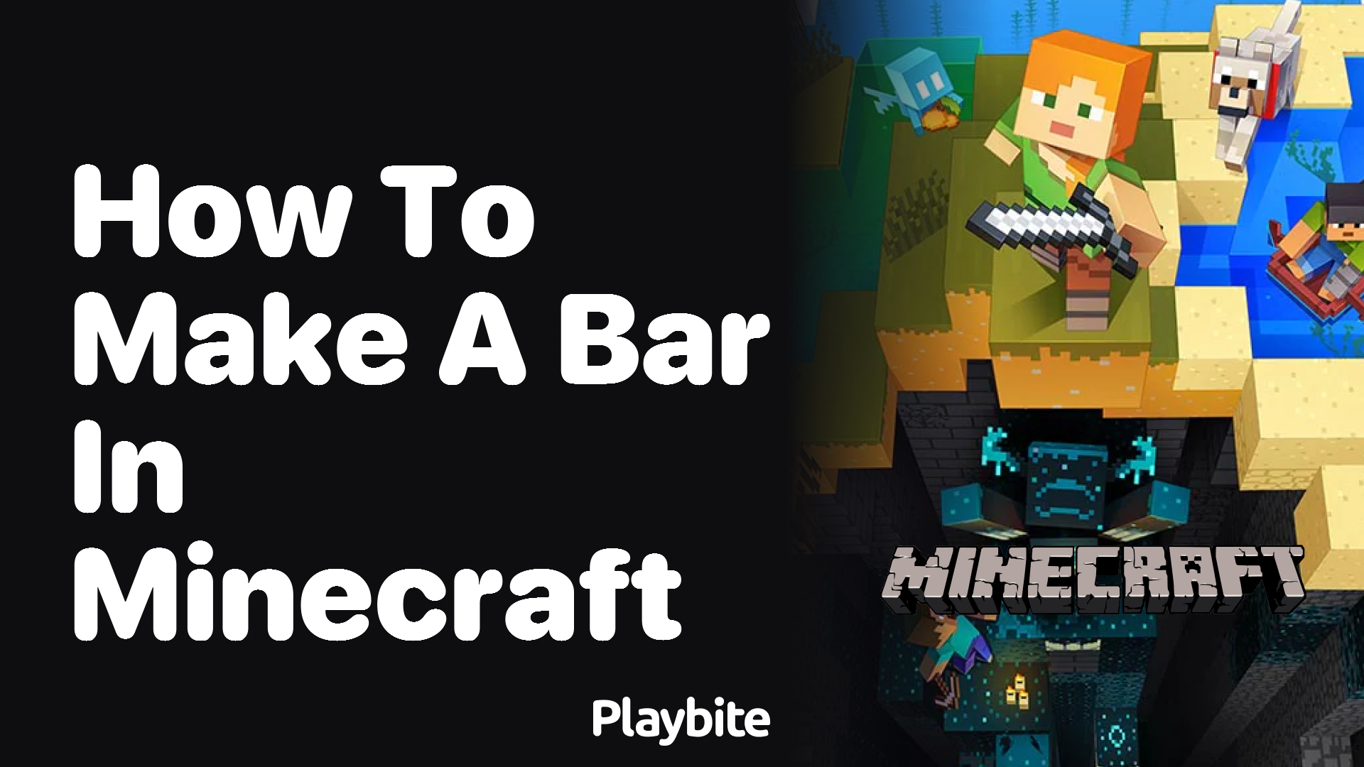 How to Make a Bar in Minecraft - Playbite