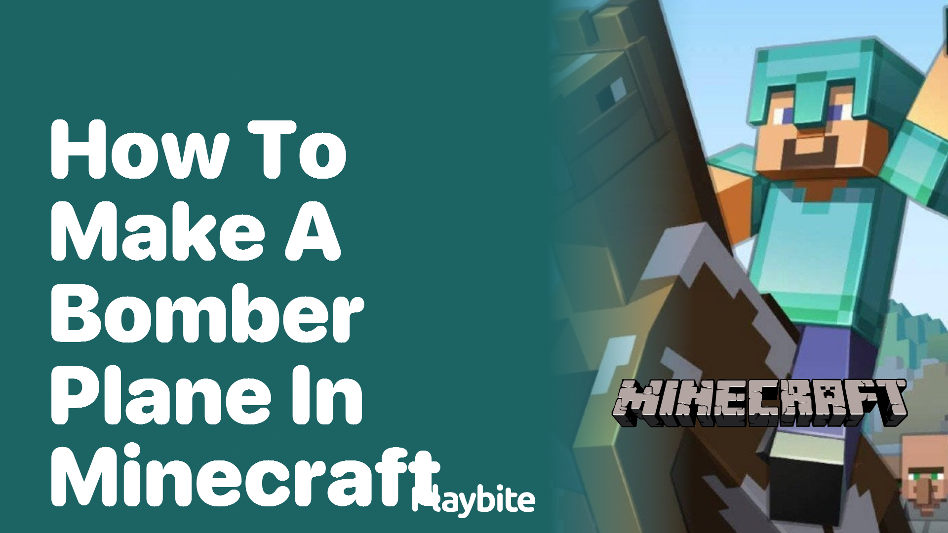 How to Make a Bomber Plane in Minecraft