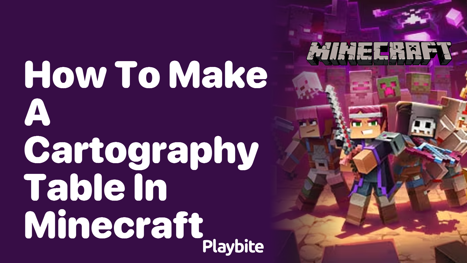 How to Make a Cartography Table in Minecraft