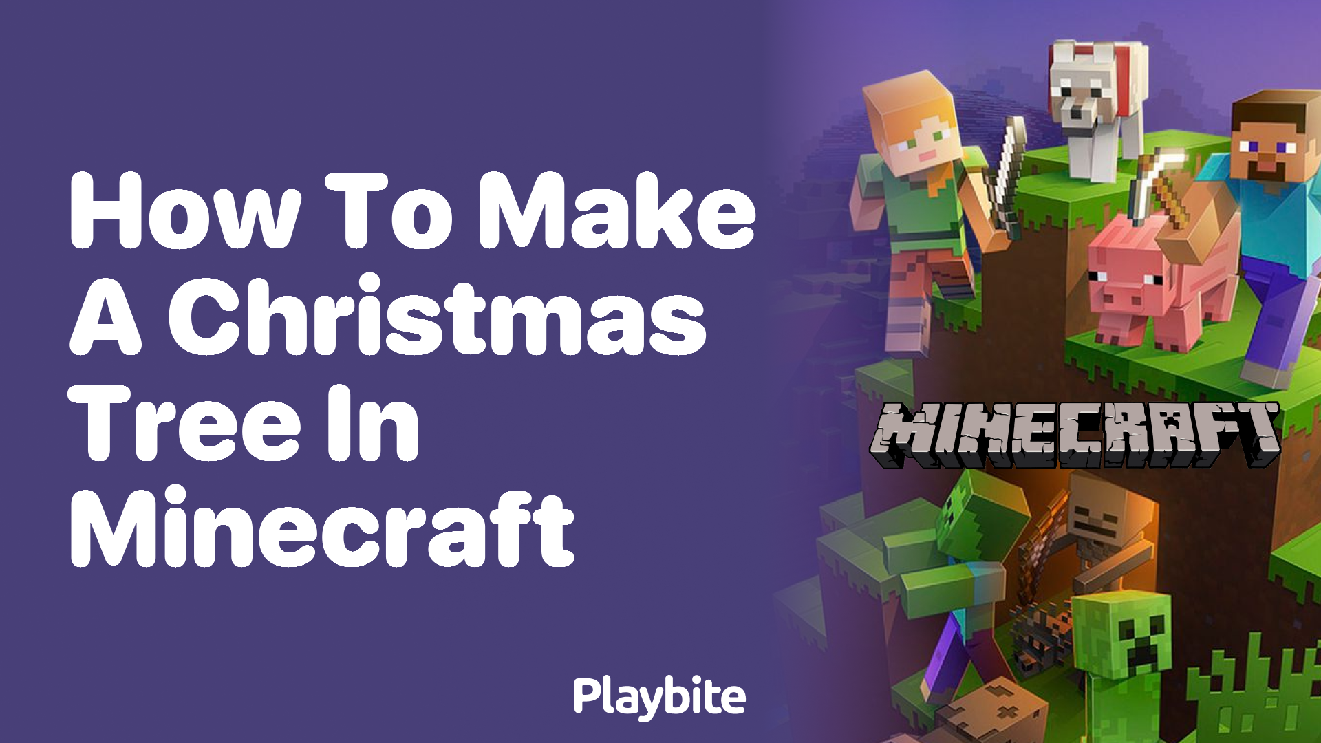 How to Make a Christmas Tree in Minecraft