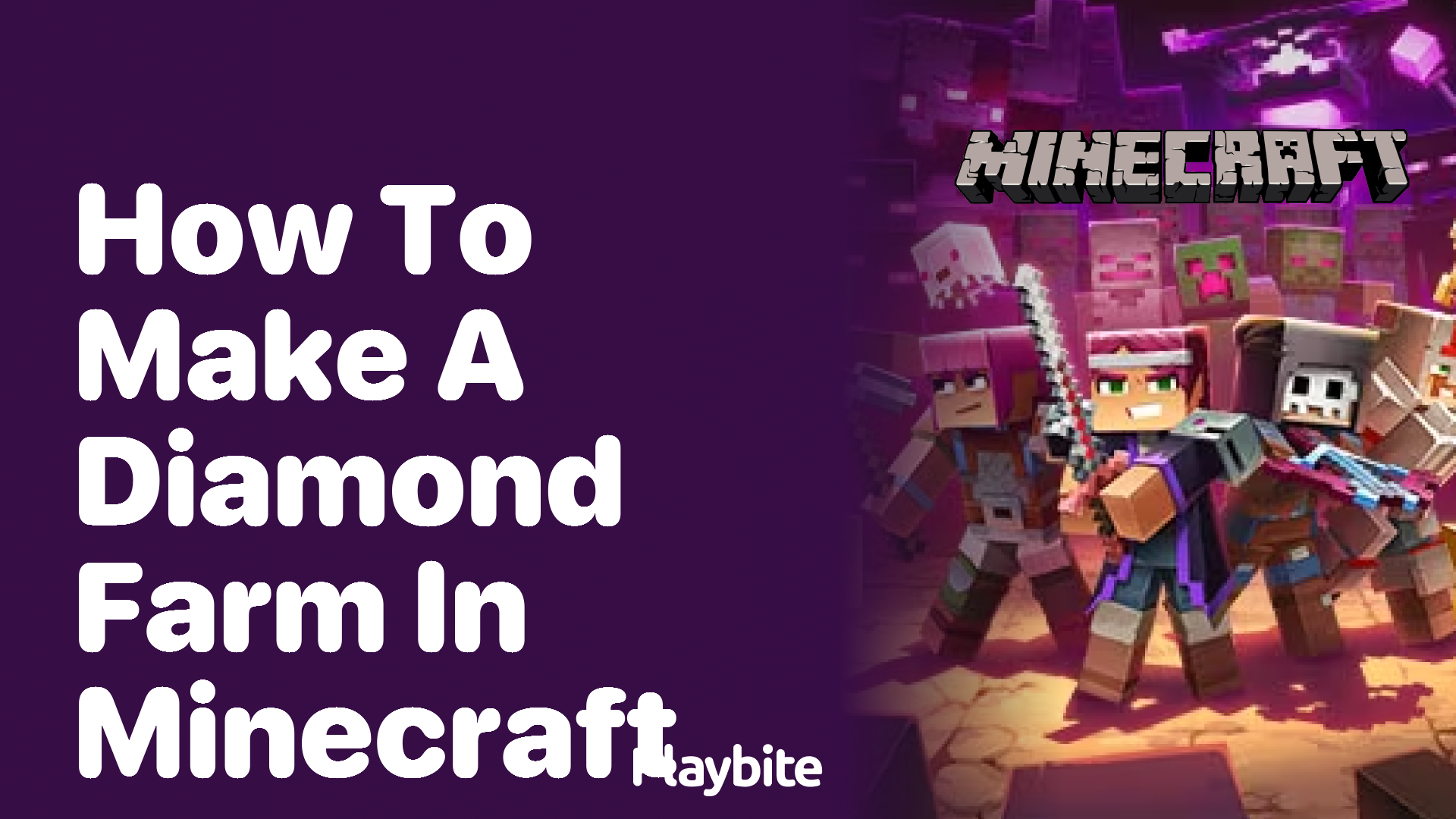 How To Make A Diamond Farm In Minecraft Playbite