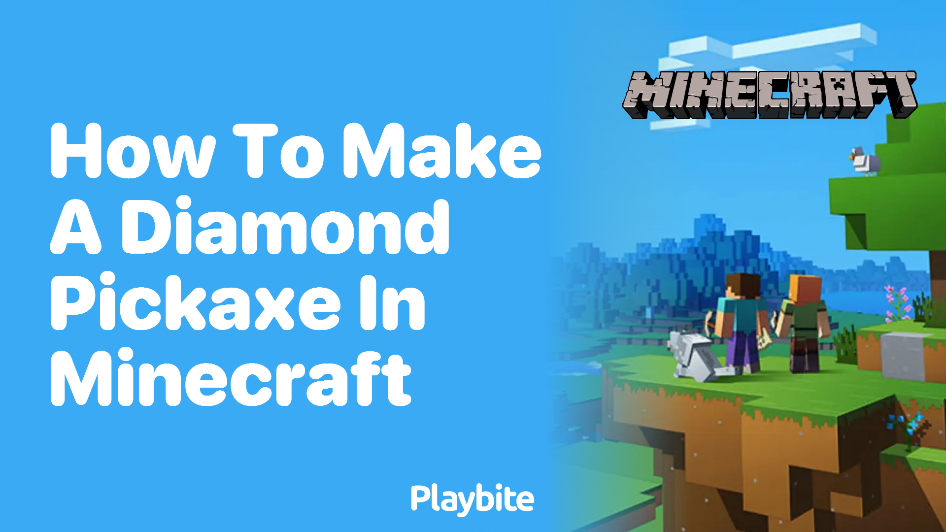 How to Make a Diamond Pickaxe in Minecraft