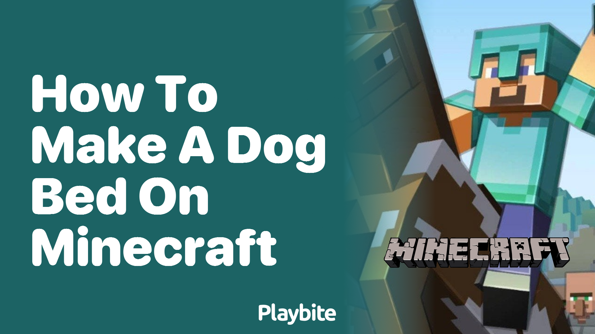 Minecraft top dog bed