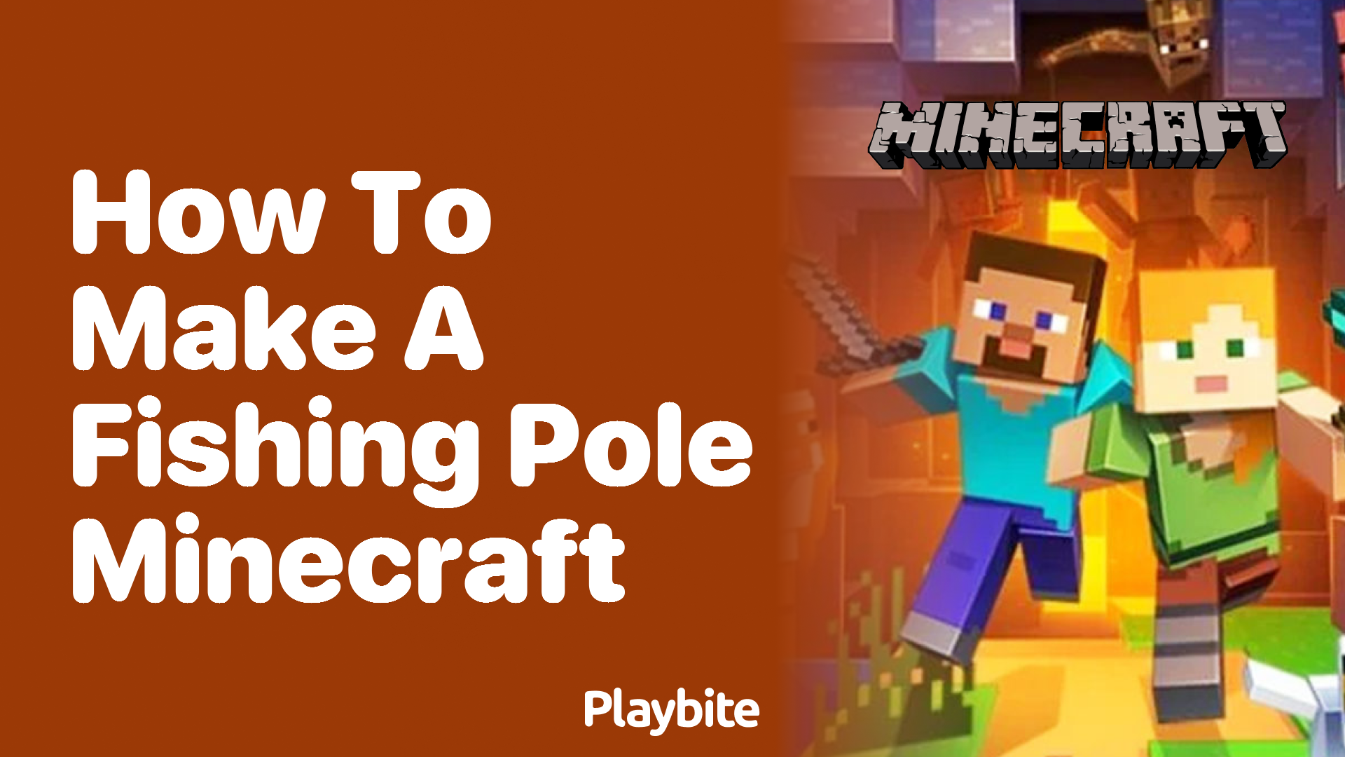 How to Craft a Fishing Pole in Minecraft - Playbite