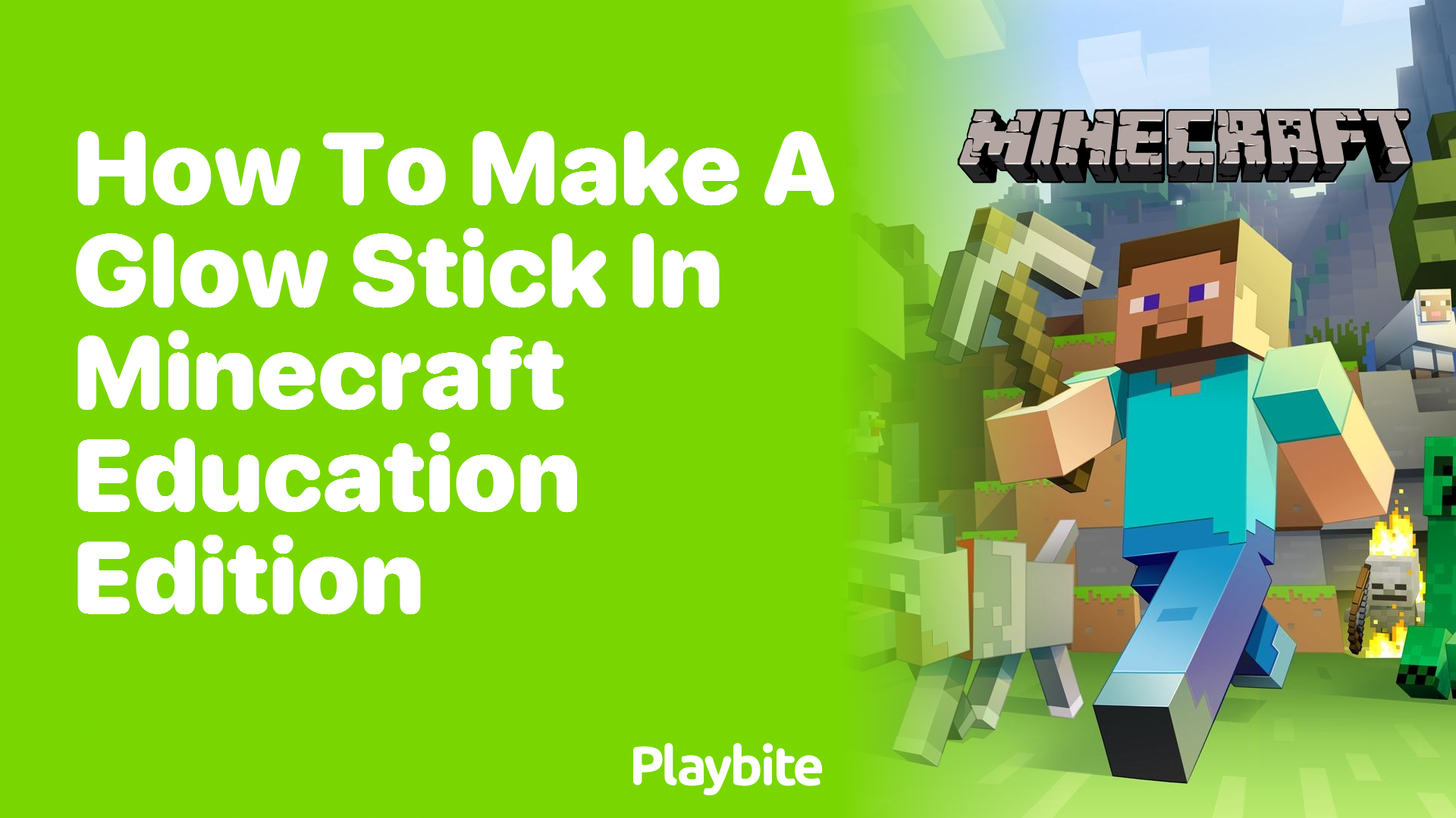 How to Make a Glow Stick in Minecraft Education Edition