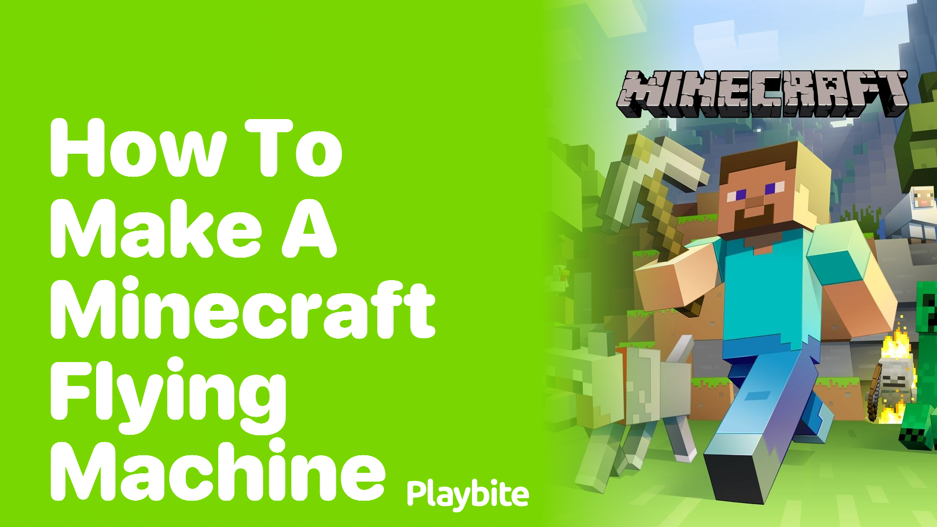 How to Make a Minecraft Flying Machine