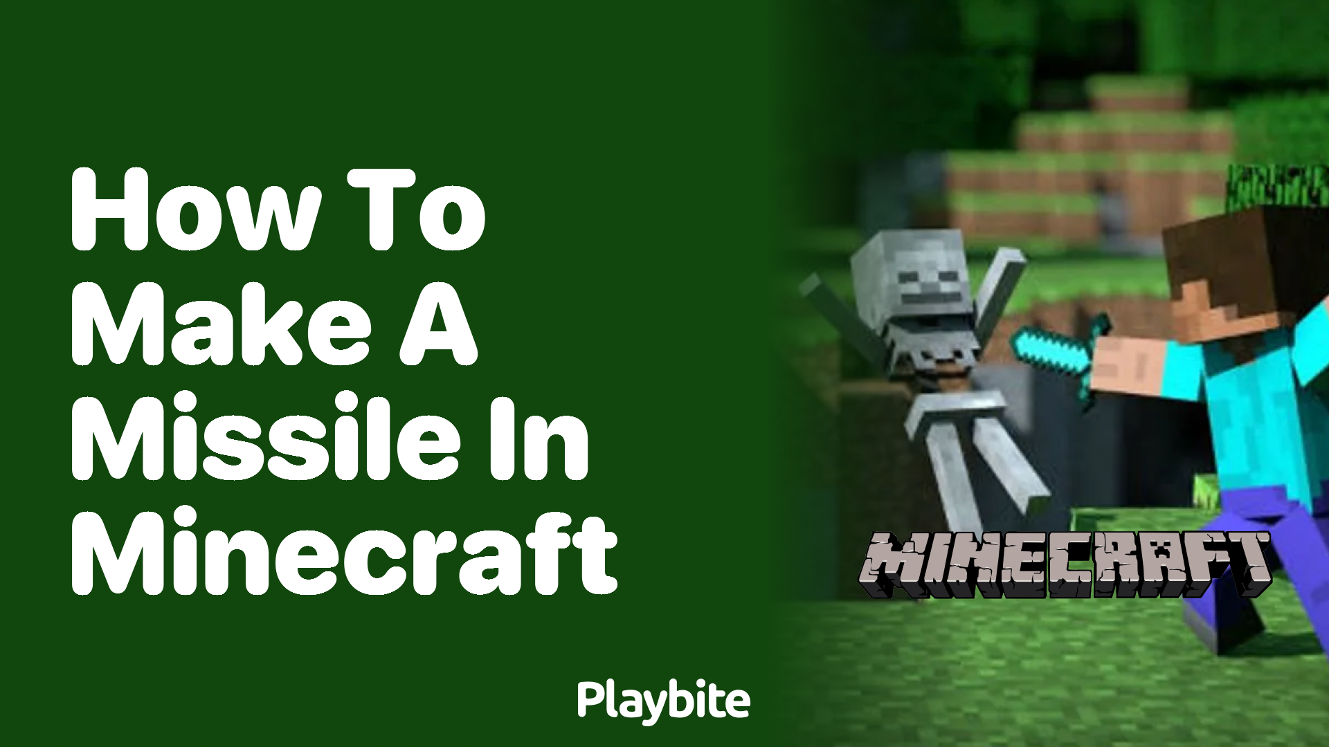 How to Make a Missile in Minecraft