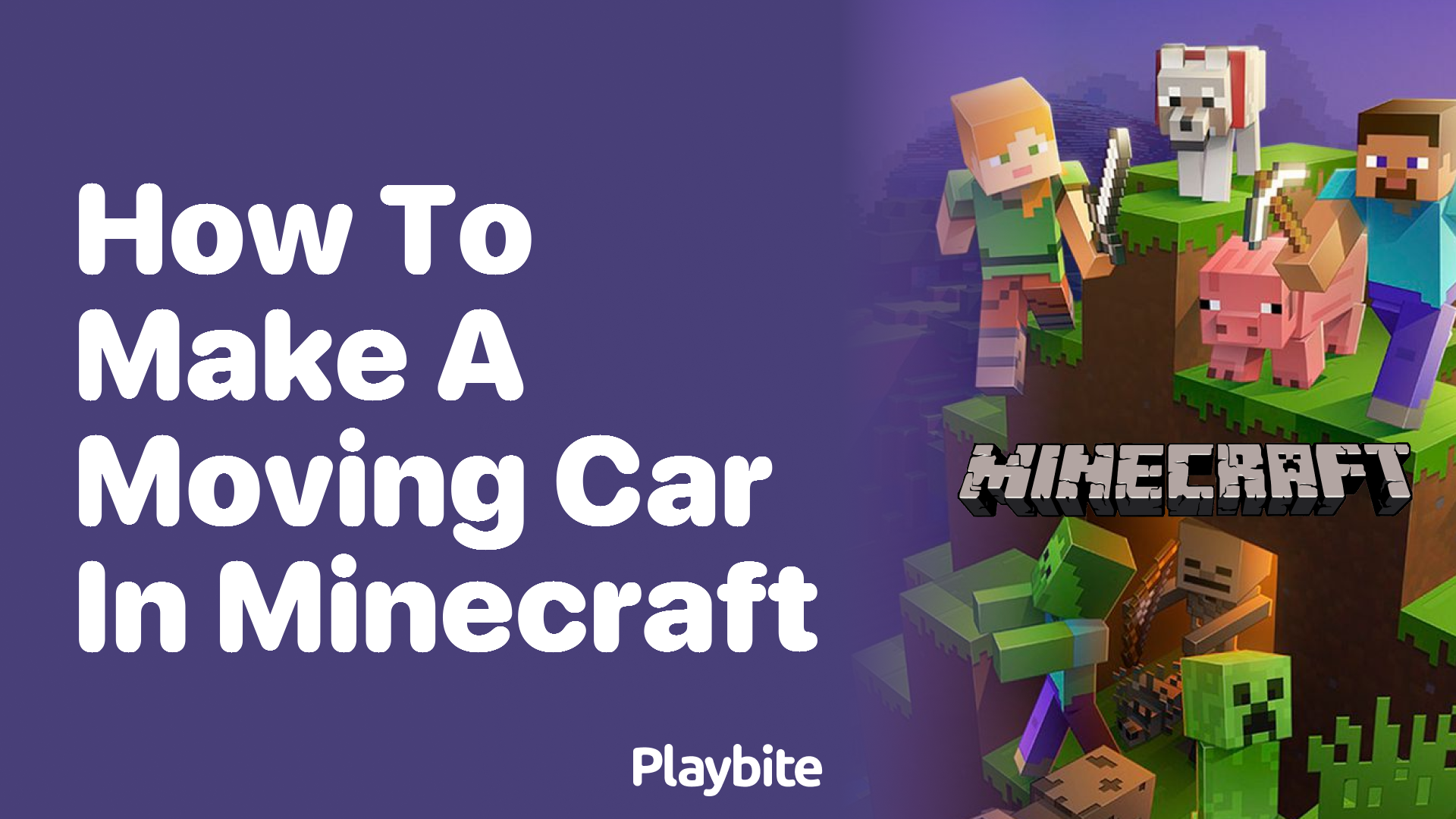 How to Make a Moving Car in Minecraft