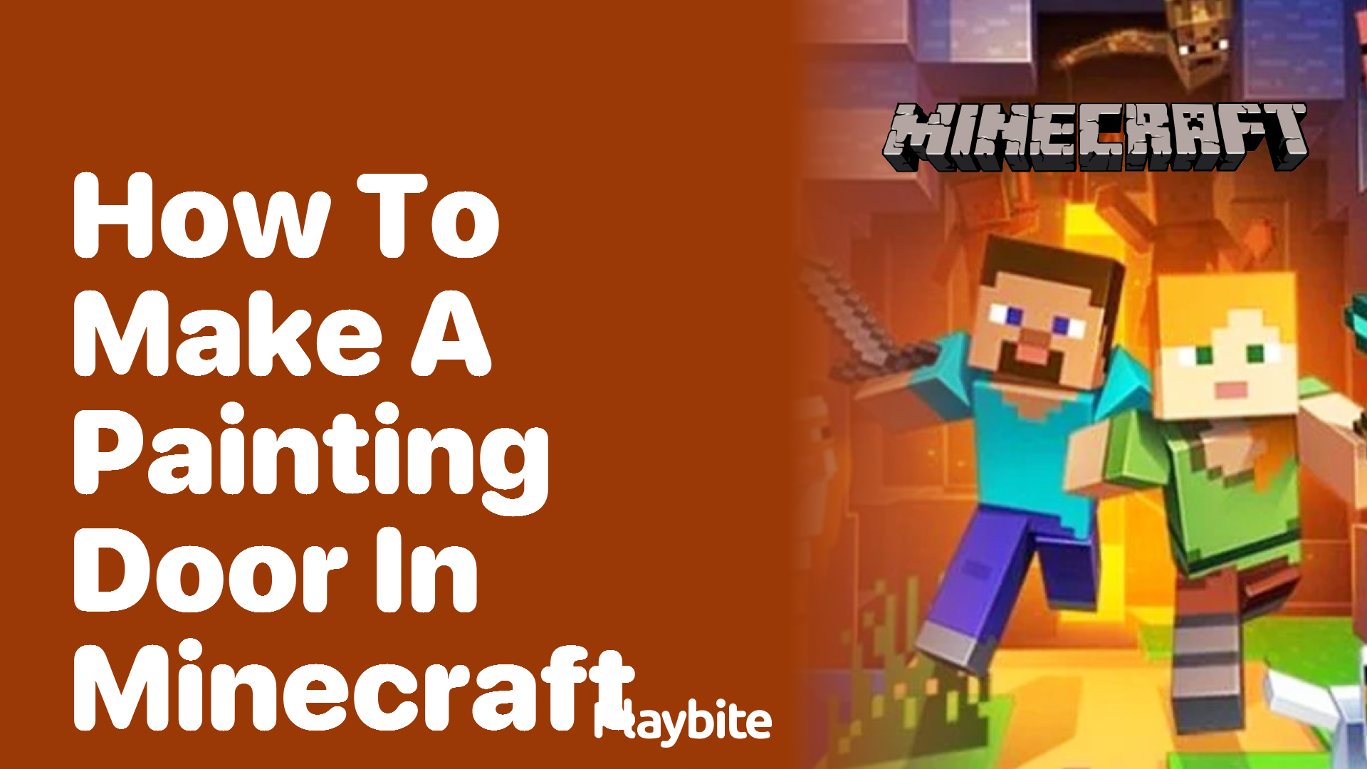 How to Make a Painting Door in Minecraft Playbite