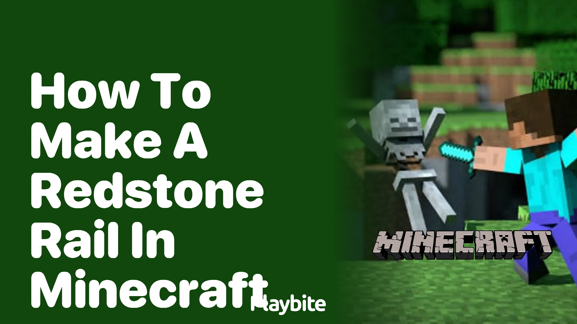 How to Make a Redstone Rail in Minecraft