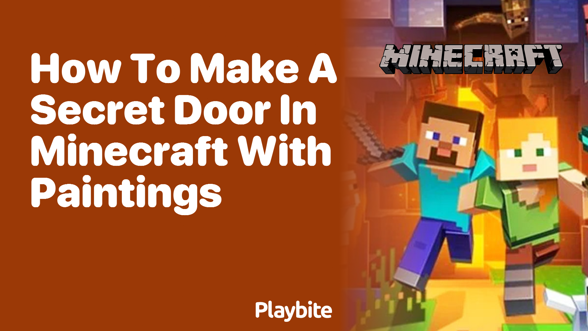 How to Make a Secret Door in Minecraft with Paintings