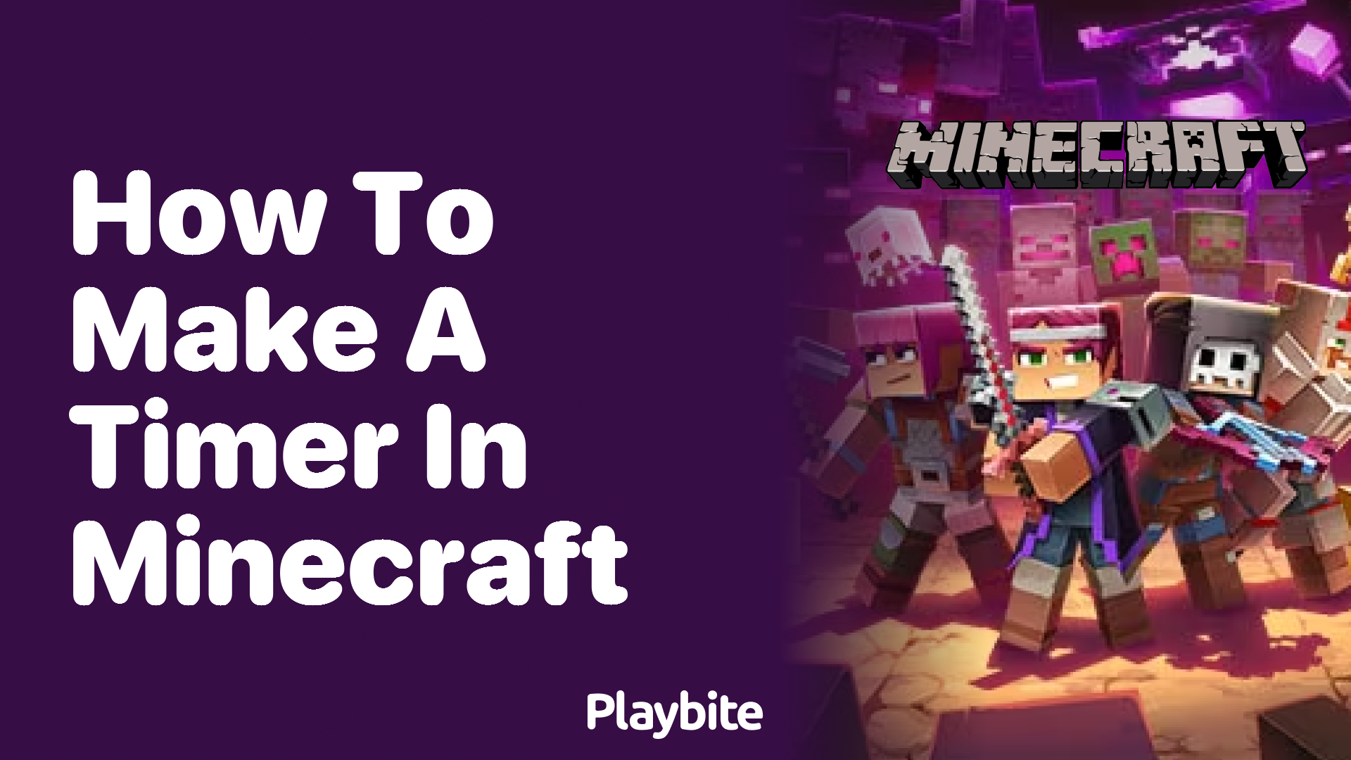 How to Make a Timer in Minecraft