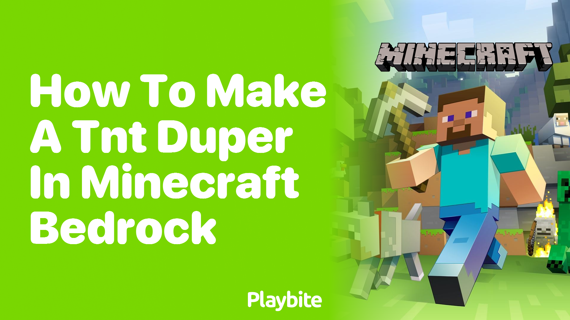 How to Make a TNT Duper in Minecraft Bedrock